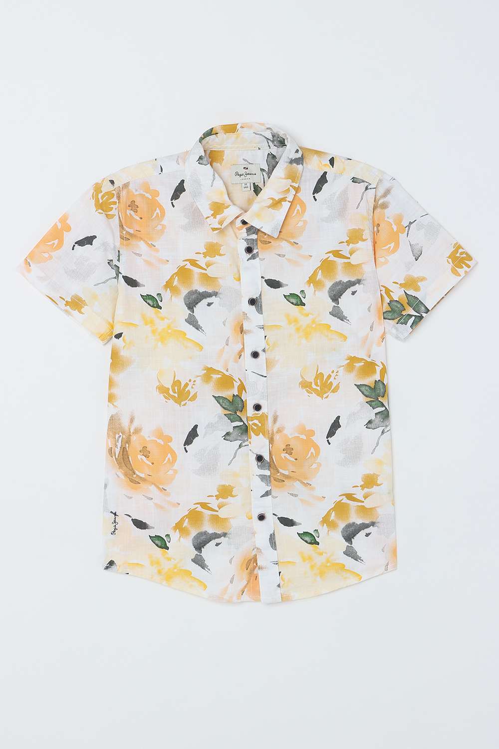 Solid-Blended-Fabric-Classic-Collar-Boys-Shirt