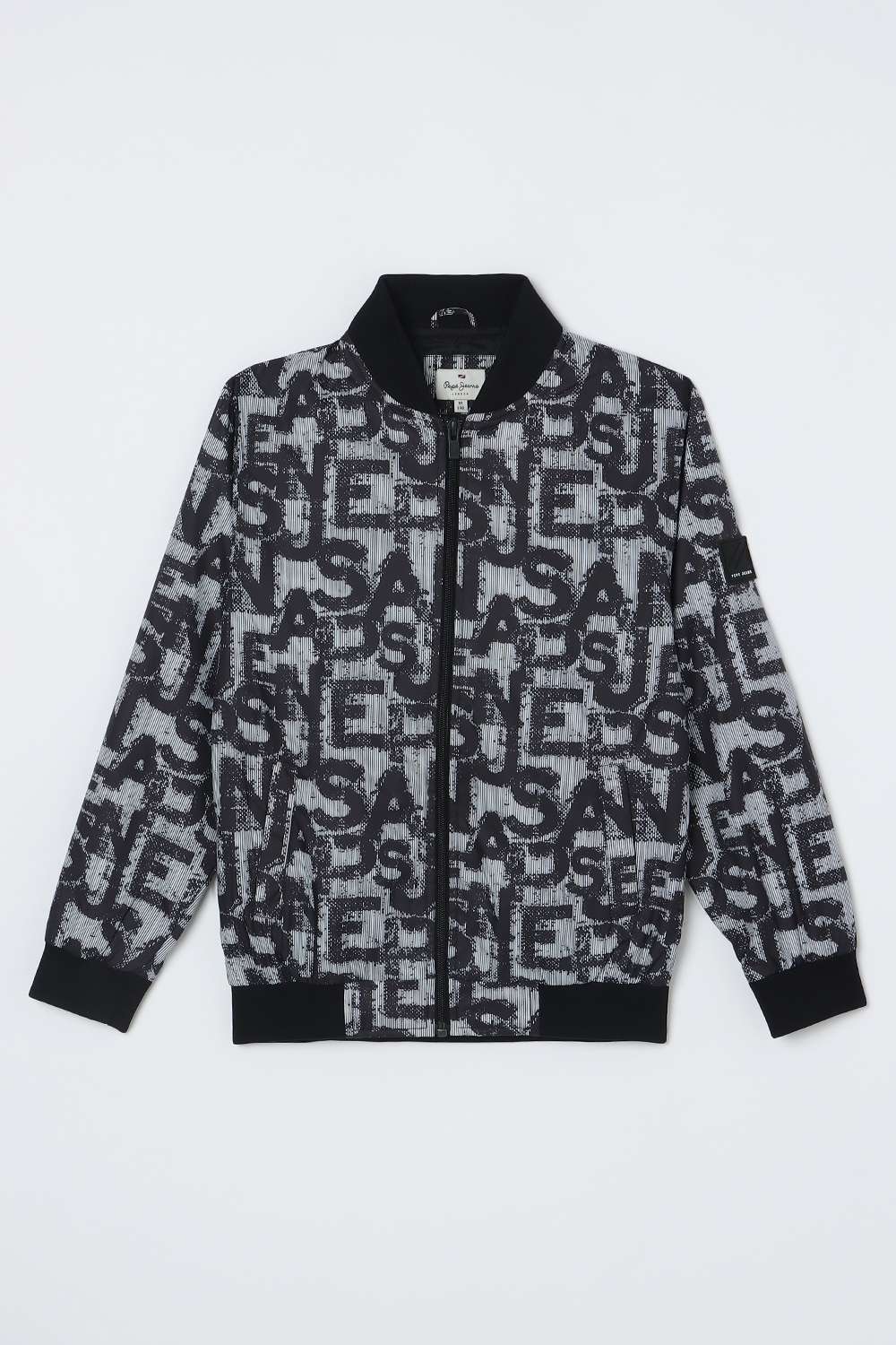 Solid-Blended-Fabric-Collared-Boys-Jacket