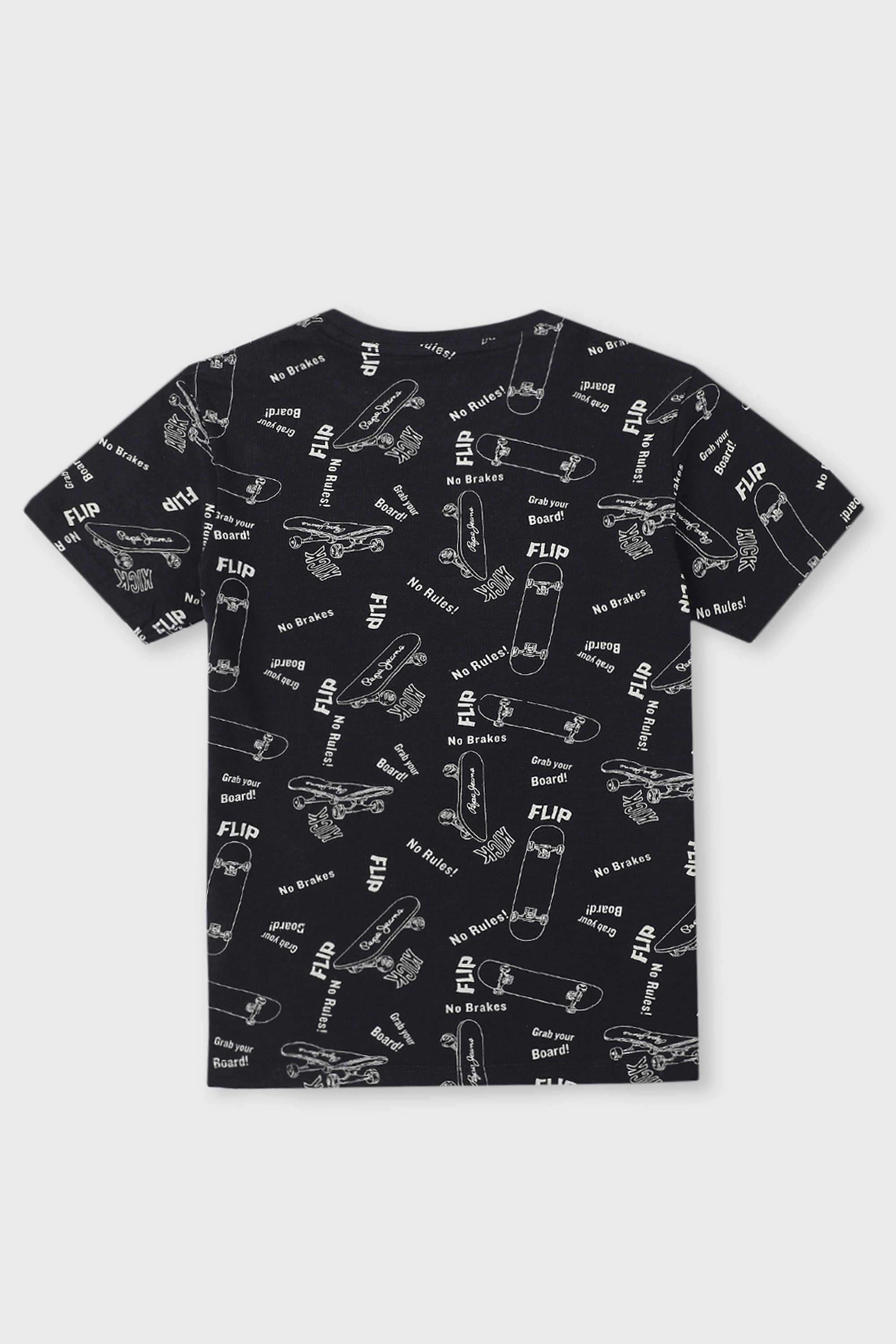Graphic-Print-Cotton-Round-Neck-Boy-s-T-Shirt