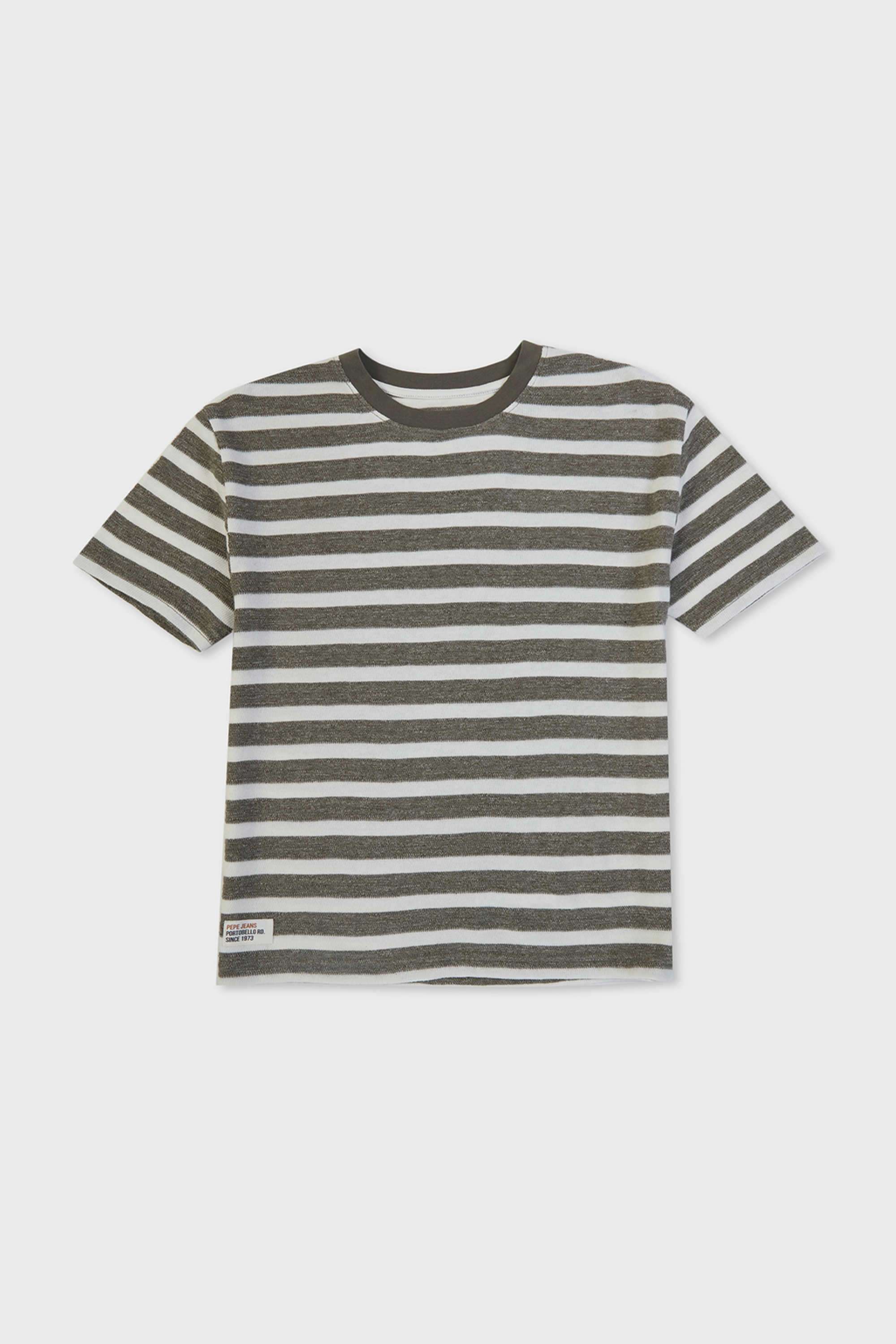 Stripes-Cotton-Blend-Round-Neck-Boy-s-T-Shirt