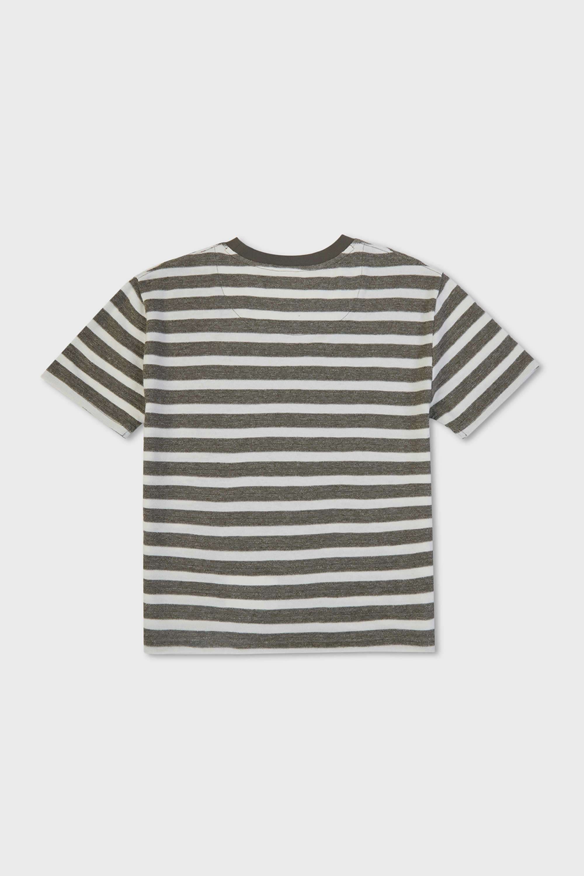 Stripes-Cotton-Blend-Round-Neck-Boy-s-T-Shirt