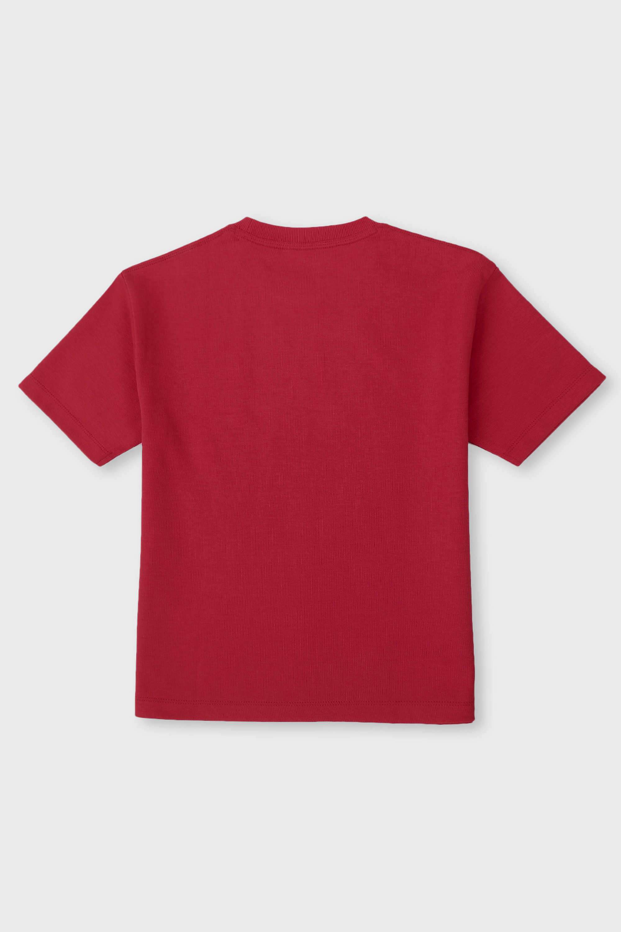 Graphic-Print-Cotton-Blend-Round-Neck-Boy-s-T-Shirt