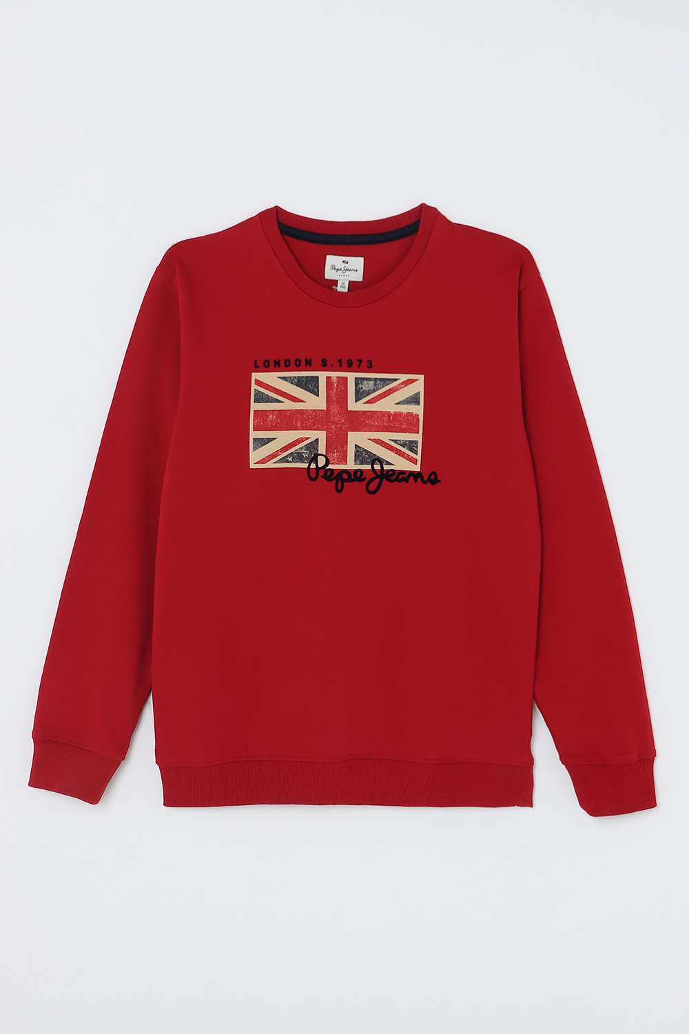 Solid-Blended-Fabric-Round-Neck-Boys-Sweatshirt