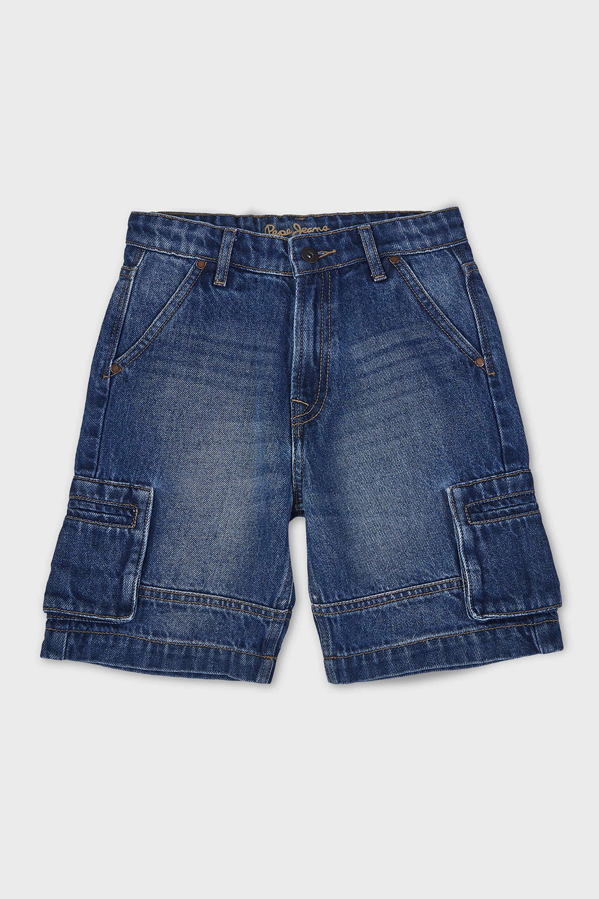 Solid-Cotton-Relaxed-Fit-Boy-s-Shorts