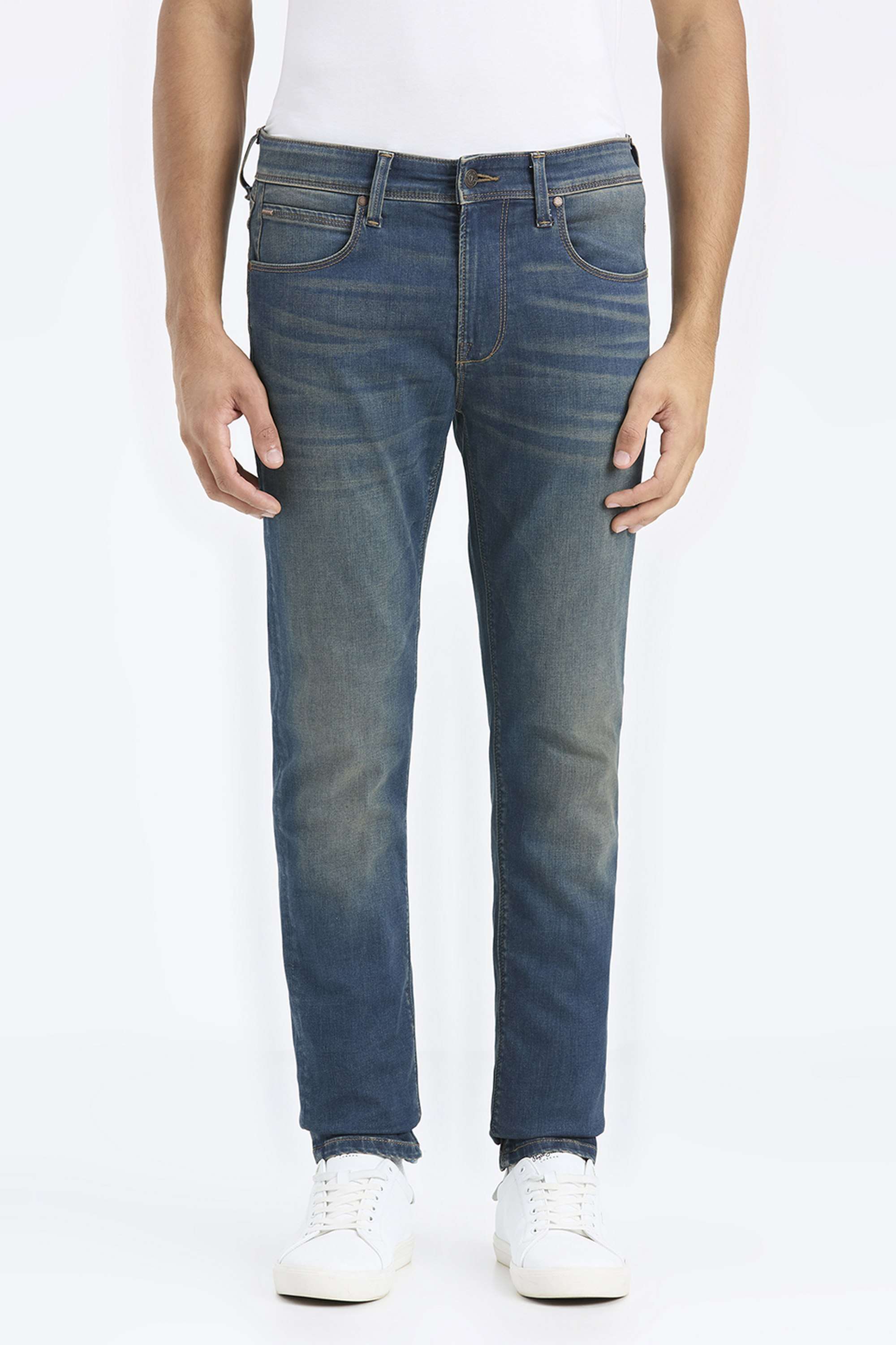 Solid-Cotton-Blend-Regular-Fit-Men-s-Jeans