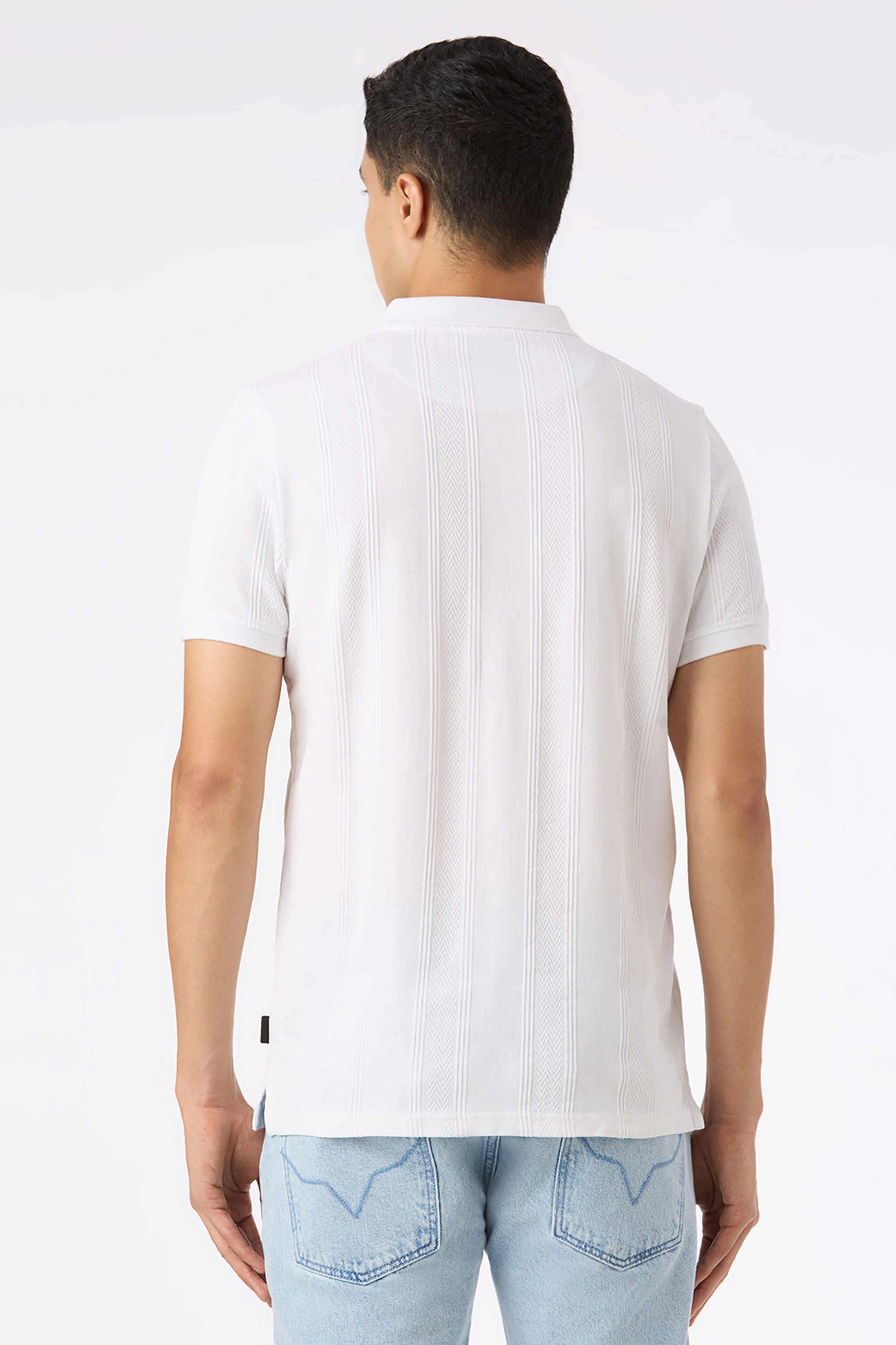 Textured-Cotton-Regular-Fit-Men-Polo-T-Shirt