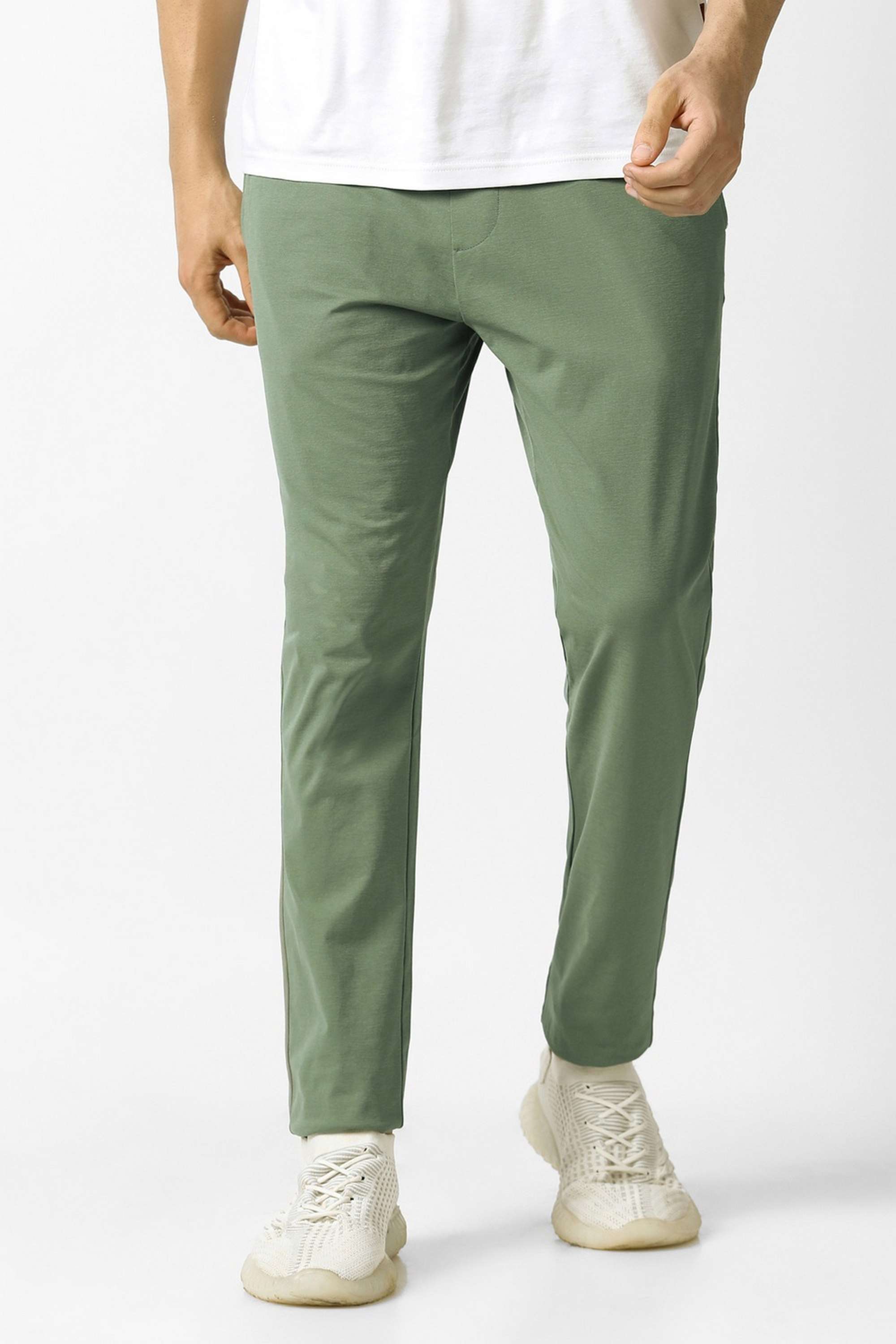 Solid-Polyester-Regular-Fit-Men-s-Track-Pants