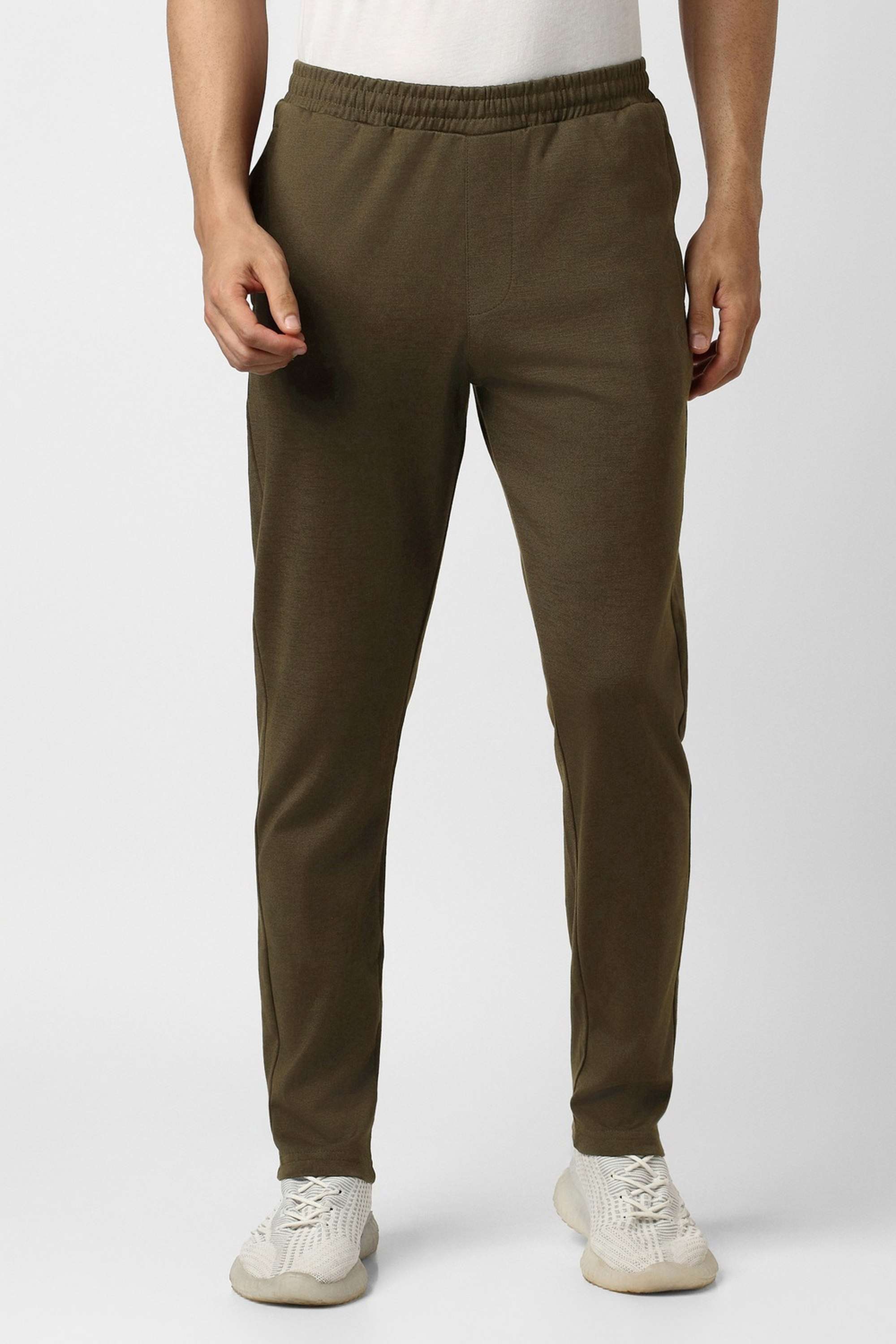 Solid-Nylon-Regular-Fit-Men-s-Track-Pants