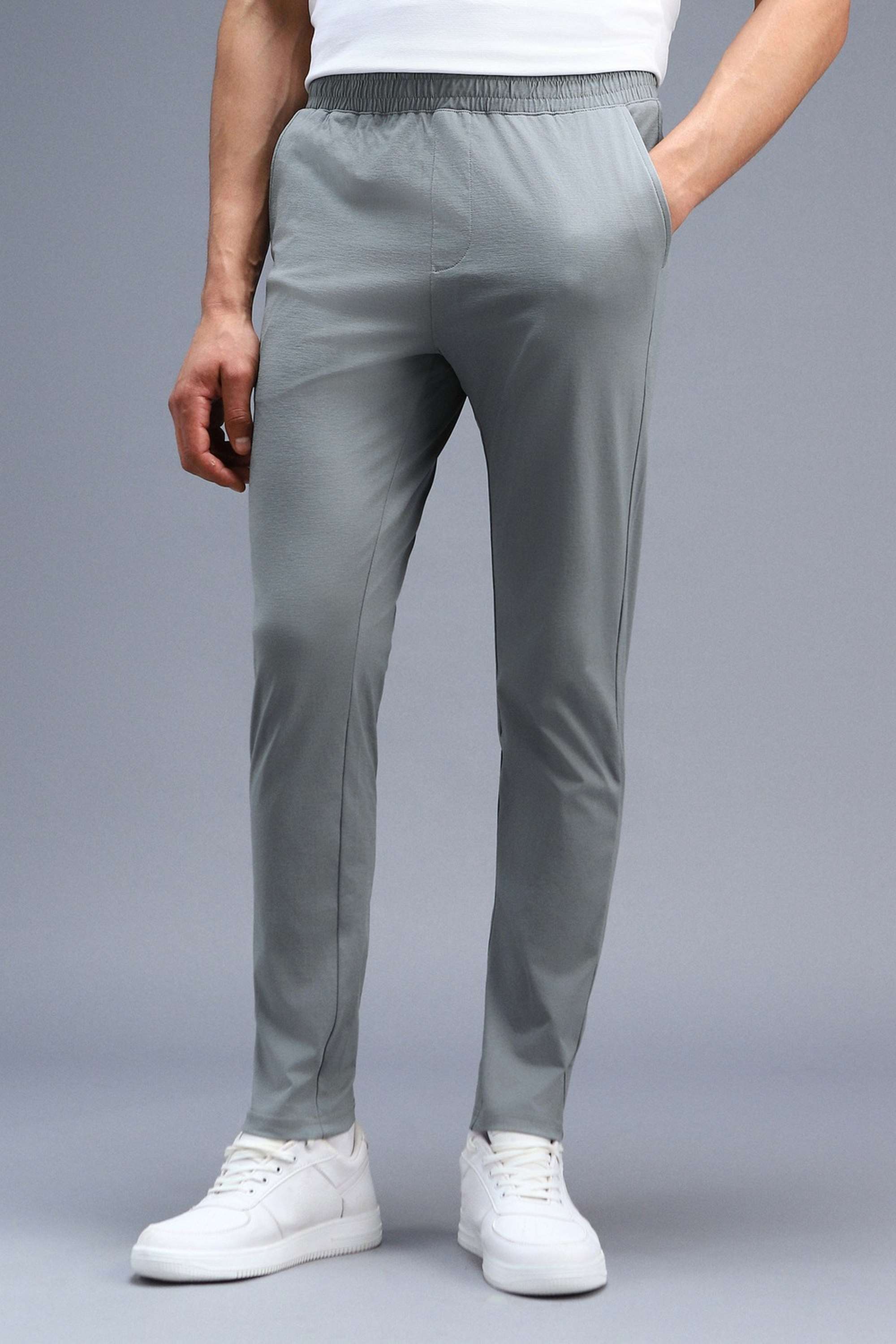 Solid-Polyester-Regular-Fit-Men-s-Track-Pants