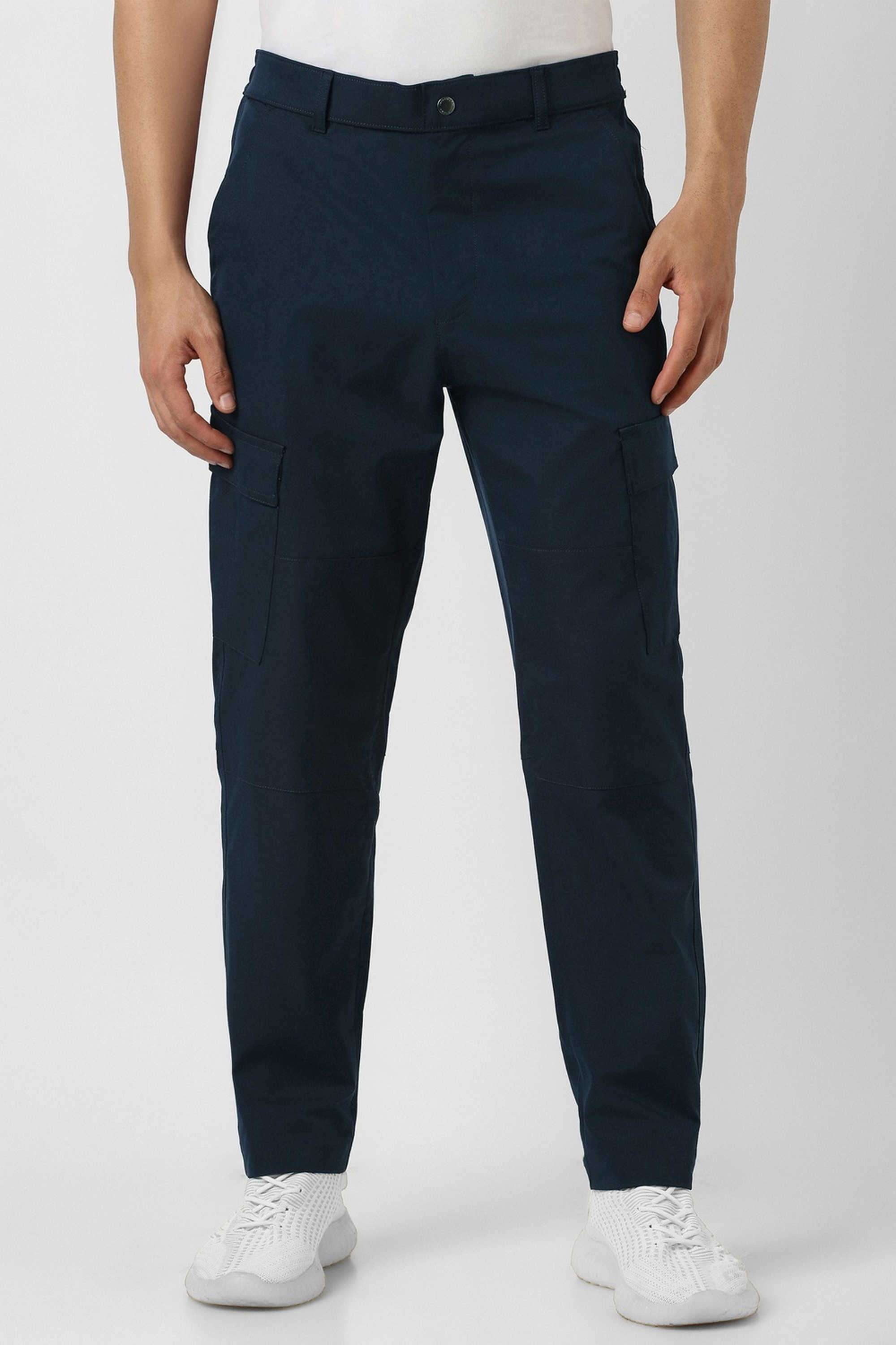 Solid-Polyester-Regular-Fit-Men-Track-Pants