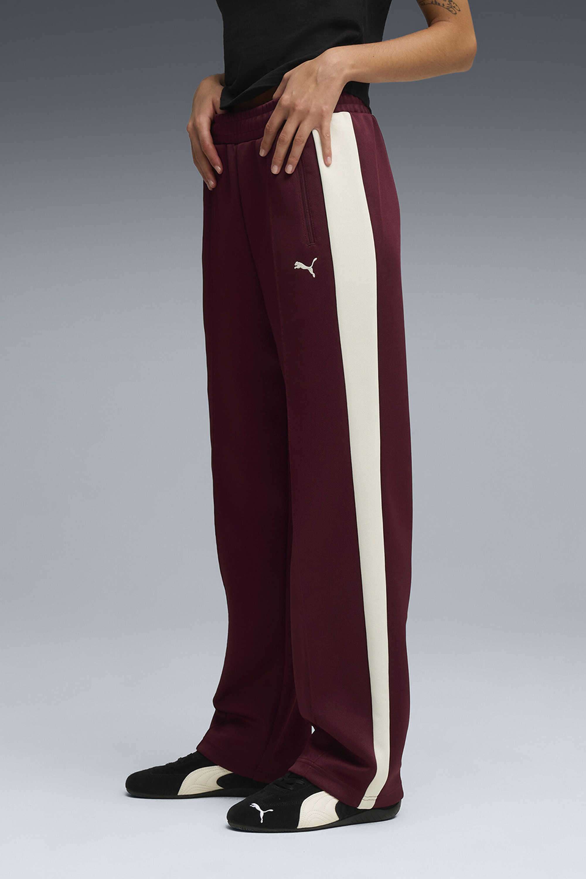 Solid-Relaxed-Fit-Polyester-Women-s-Casual-Wear-Pants