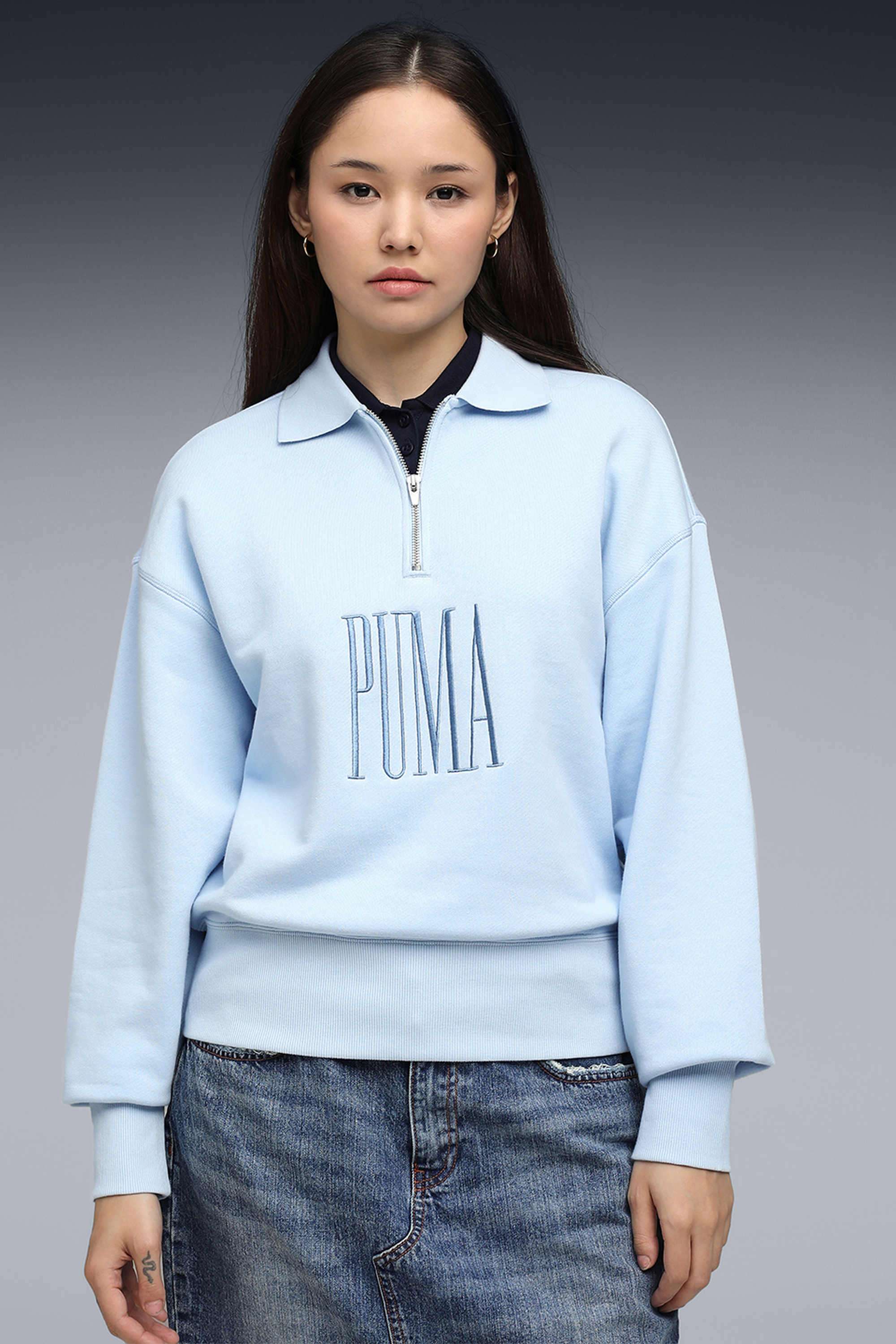 Typographic-Collared-Cotton-Women-Sweatshirt