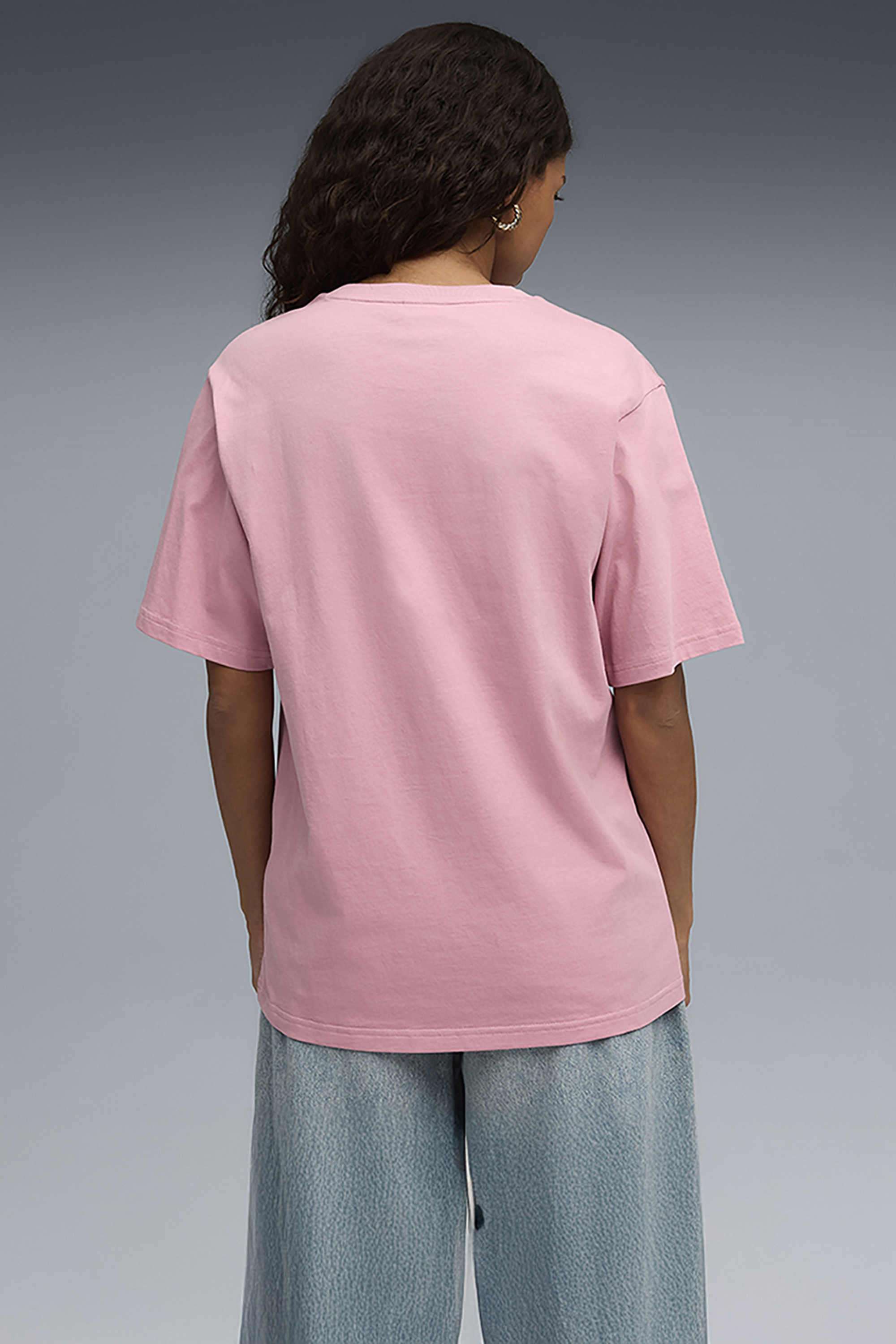 Solid-Cotton-Round-Neck-Women-s-T-Shirt