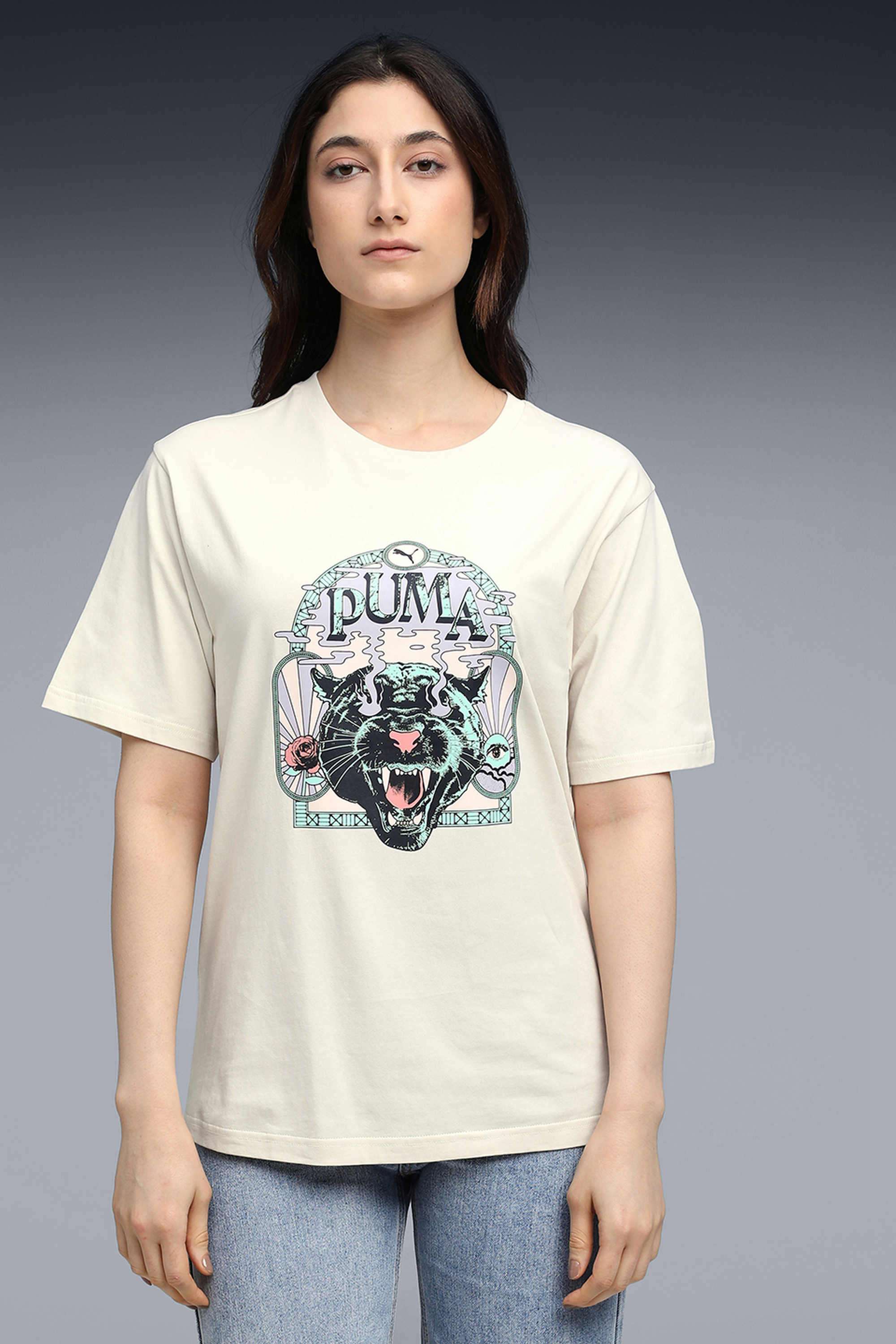 Solid-Cotton-Round-Neck-Women-s-T-Shirt