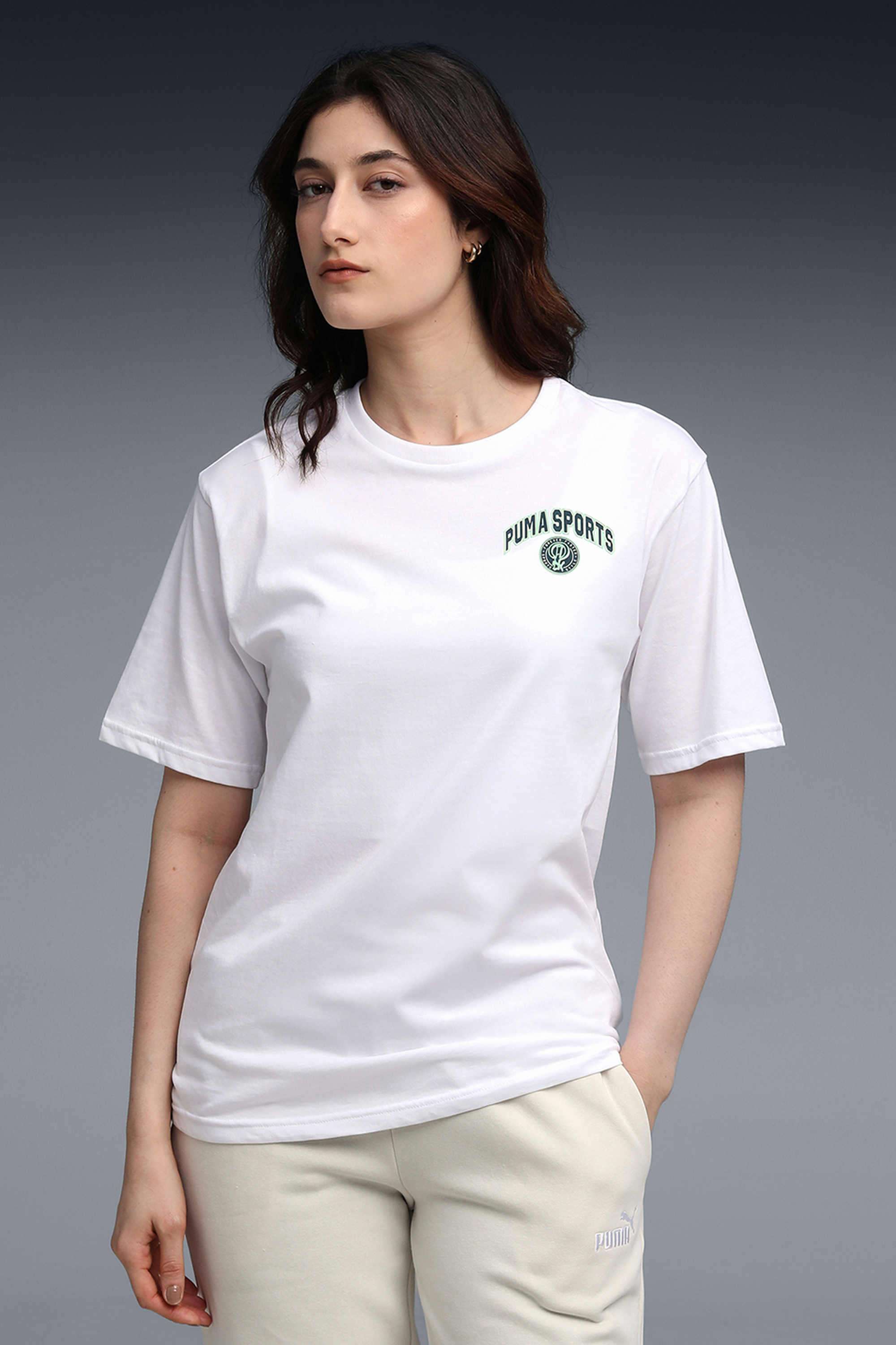 Solid-Cotton-Round-Neck-Women-s-T-Shirt