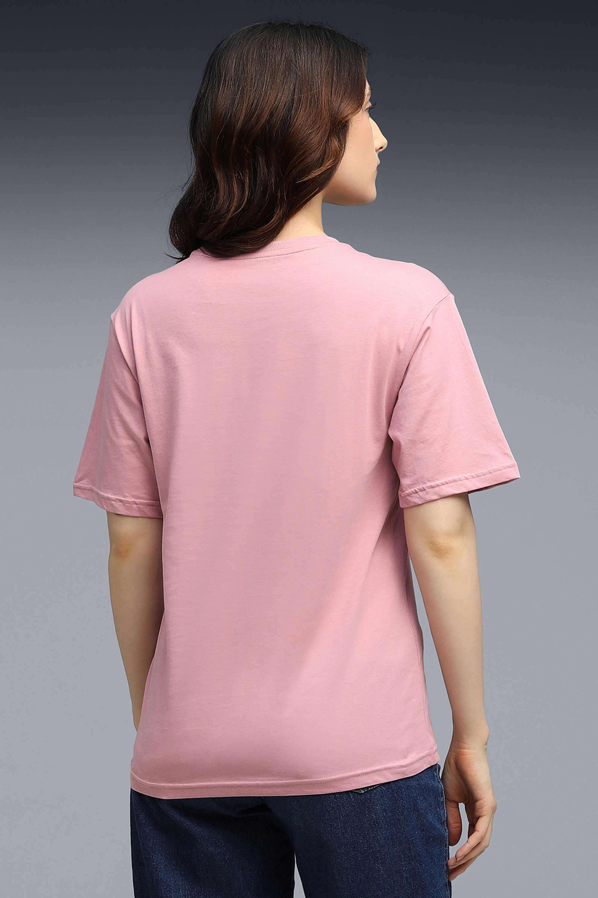 Solid-Cotton-Round-Neck-Women-s-T-Shirt