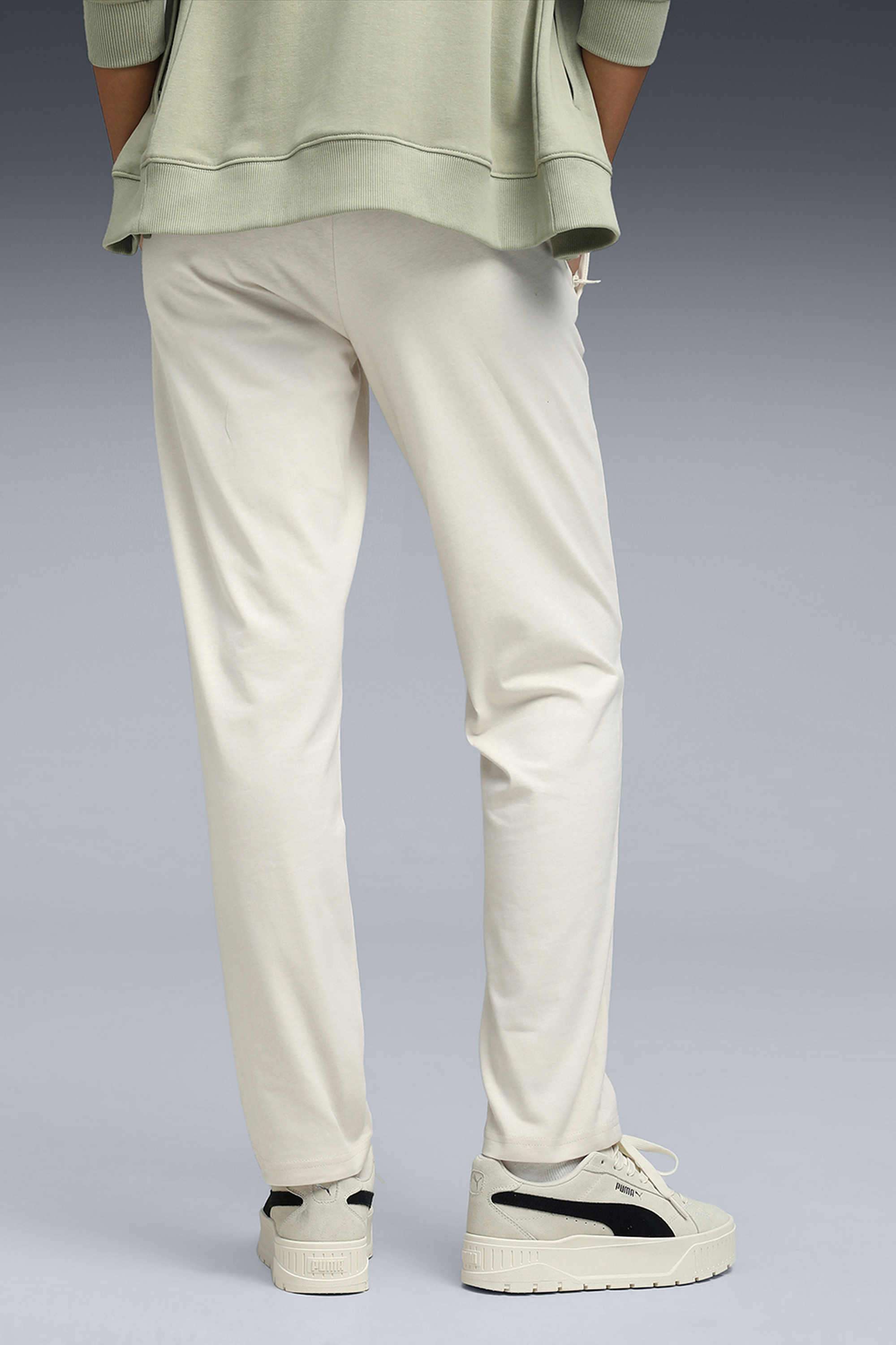 Solid-Regular-Cotton-Women-s-Casual-Wear-Pants