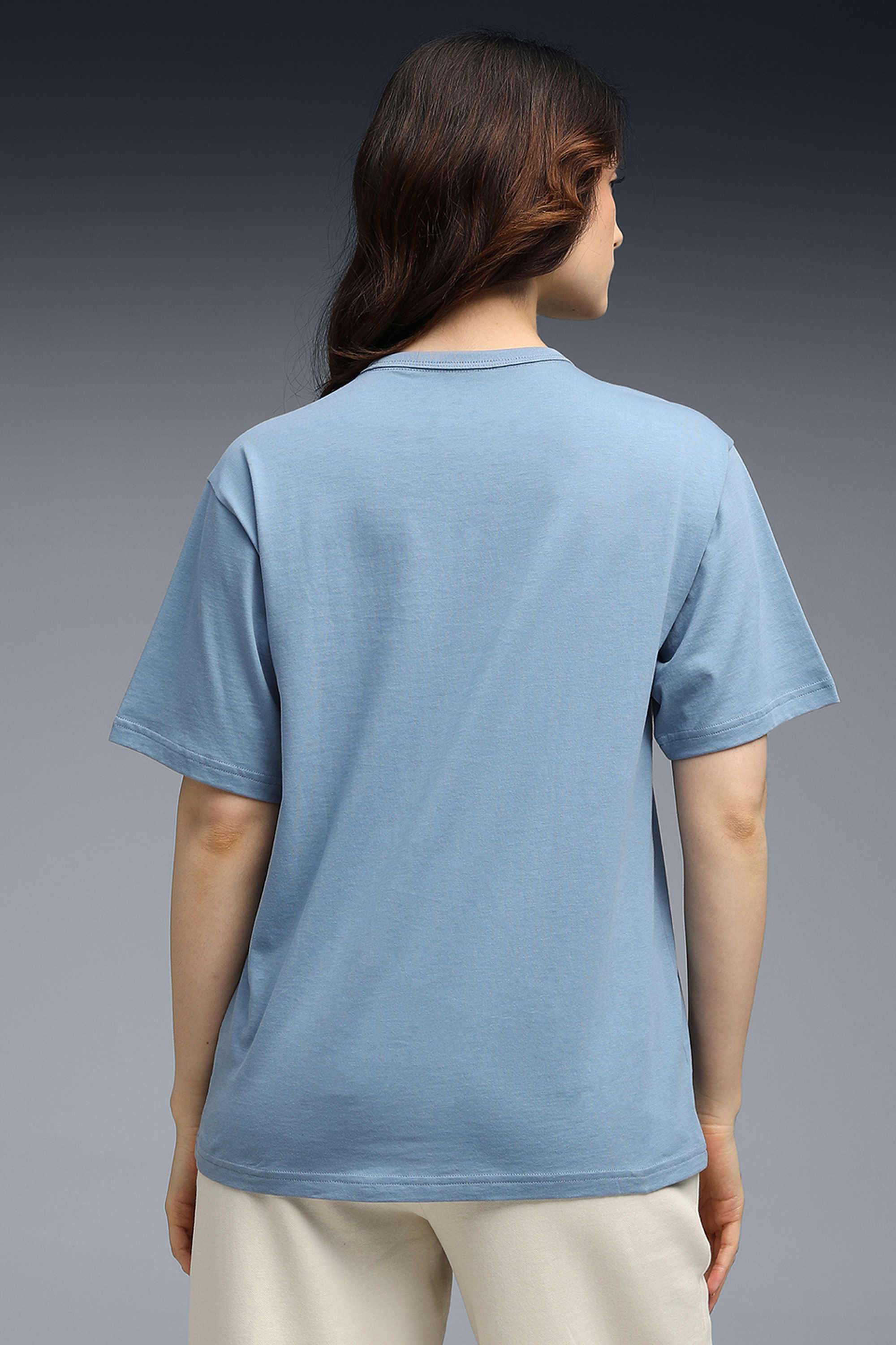 Solid-Cotton-Round-Neck-Women-s-T-Shirt
