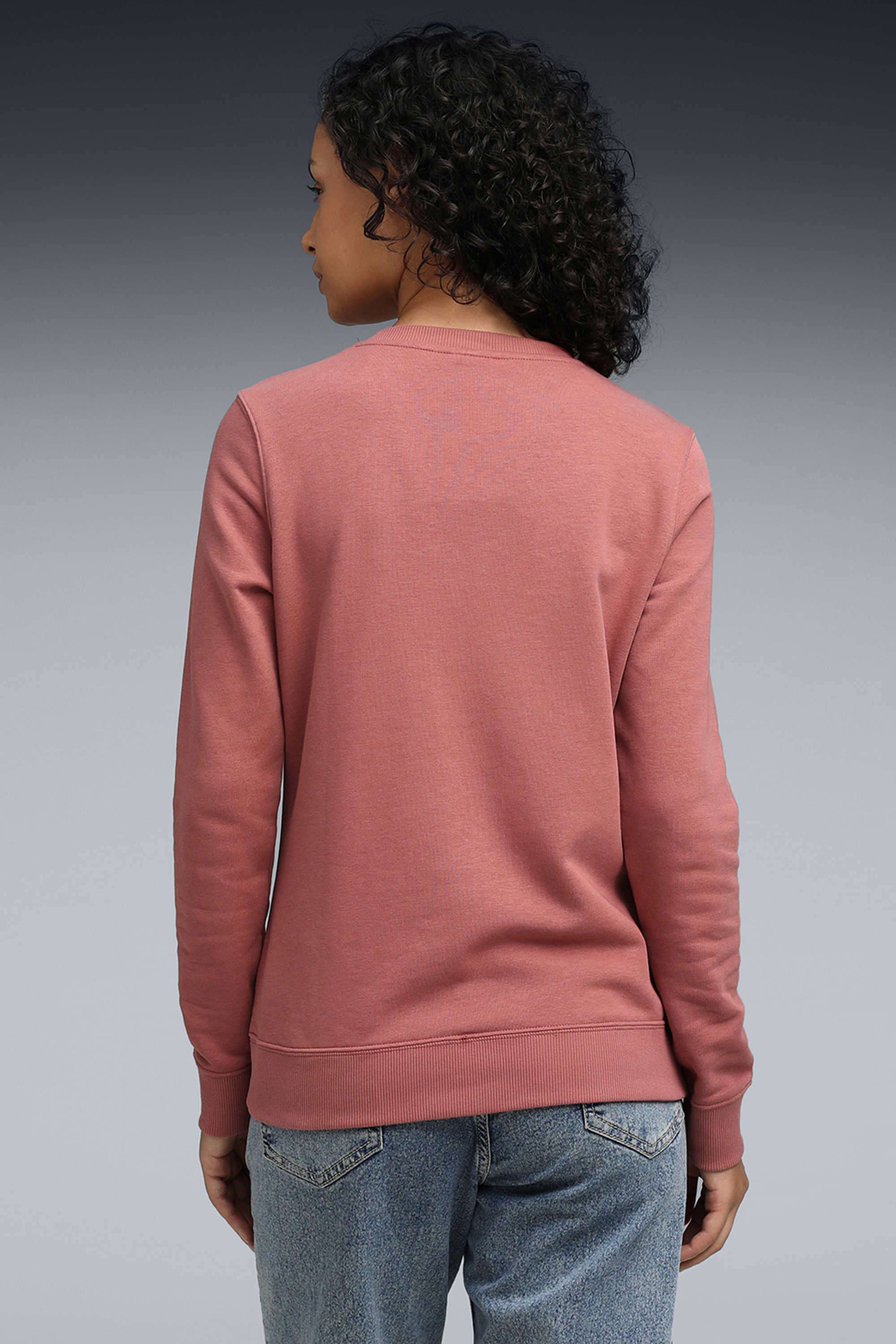 Solid-Cotton-High-Neck-Women-s-Sweatshirt