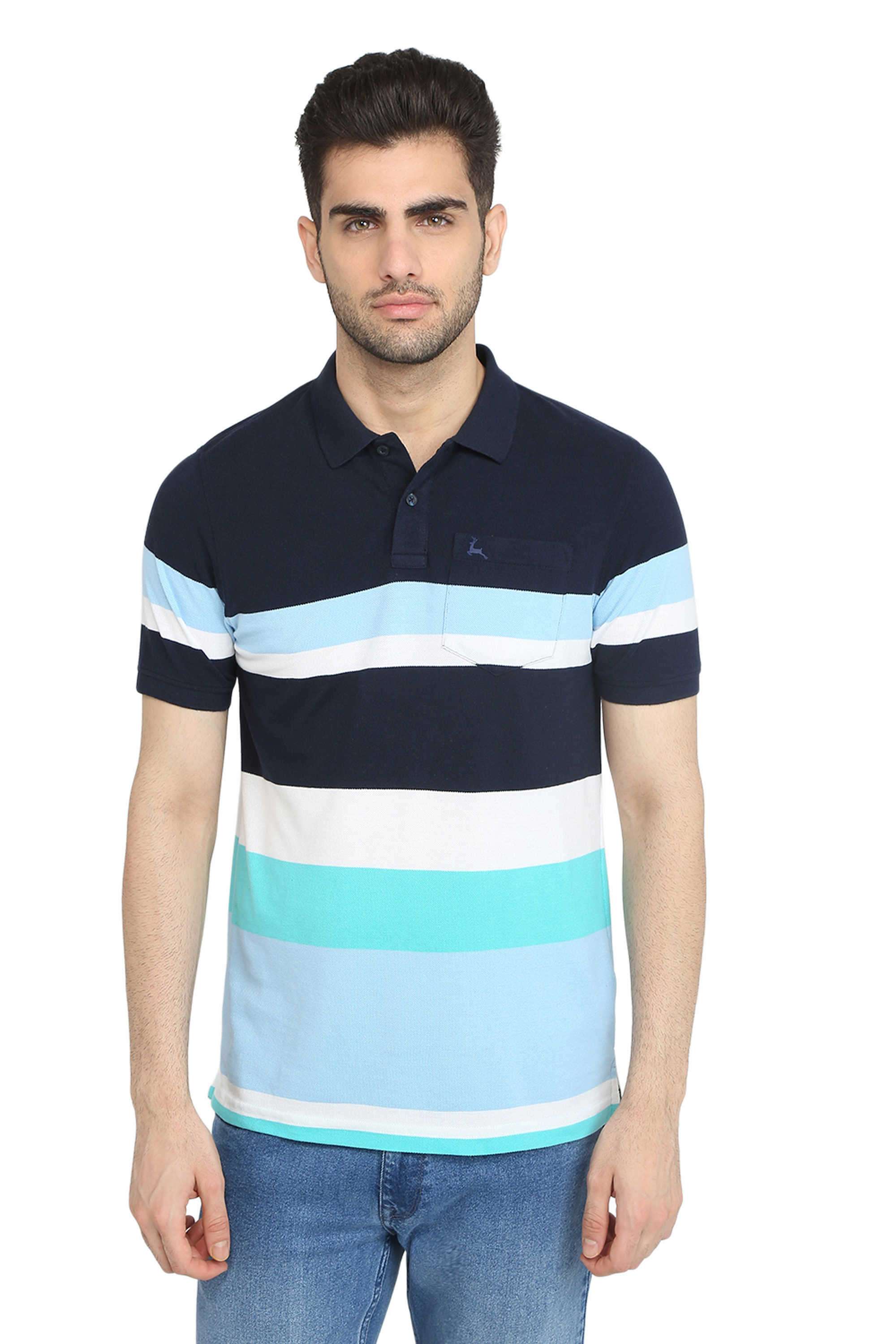 Solid-Cotton-Polyester-Fleece-Polo-Men-s-T-Shirt