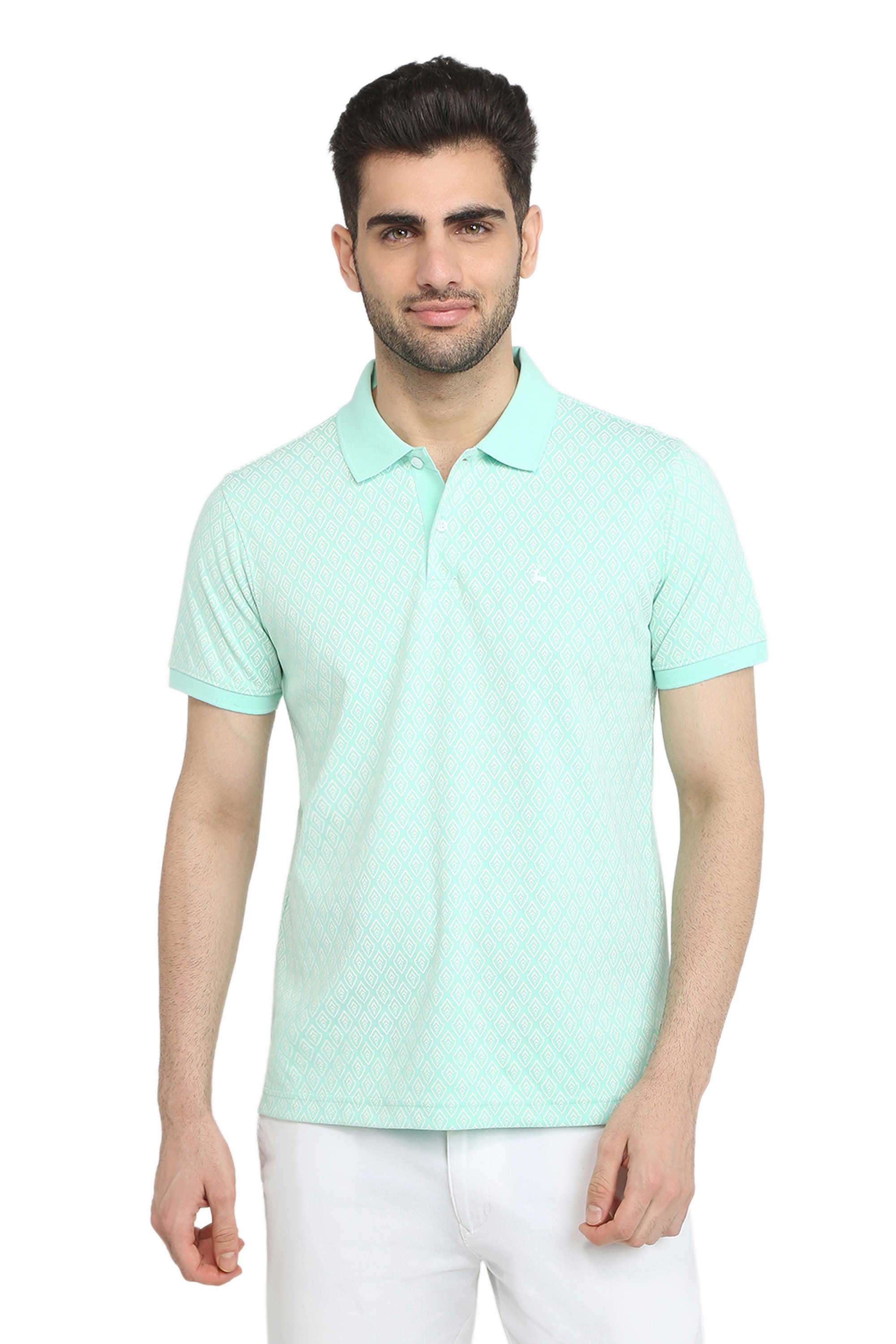 Printed-Cotton-Polyester-Fleece-Polo-Men-s-T-Shirt