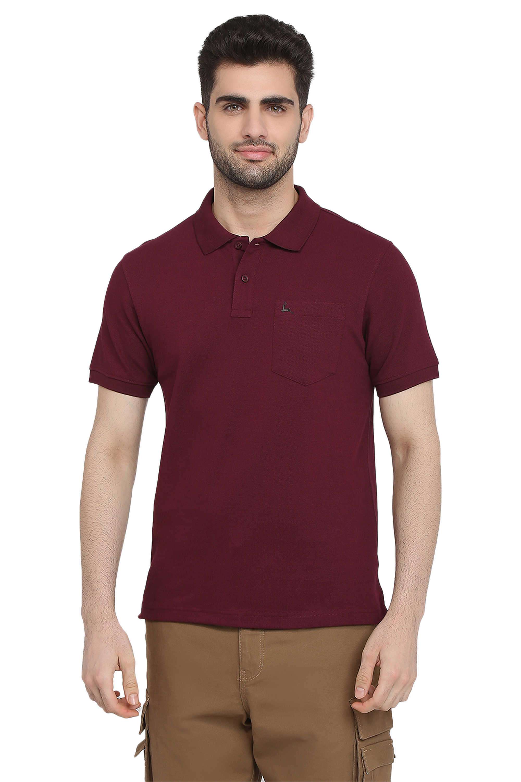 Solid-Cotton-Polo-Men-s-T-Shirt