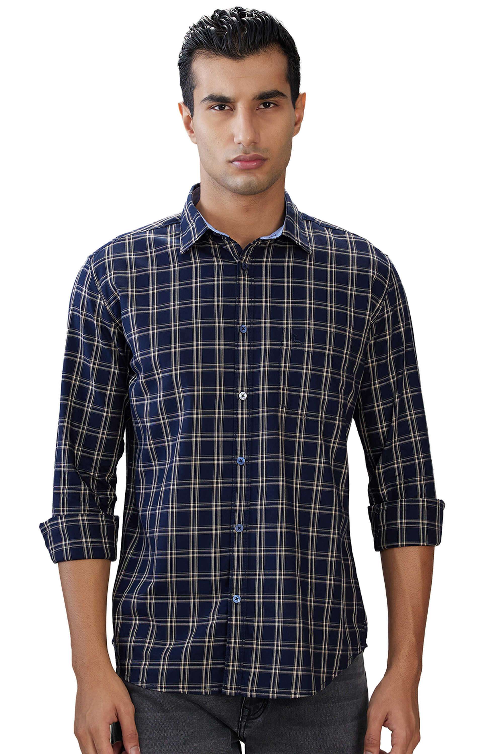 Checks-Cotton-Slim-Fit-Men-s-Casual-Shirt