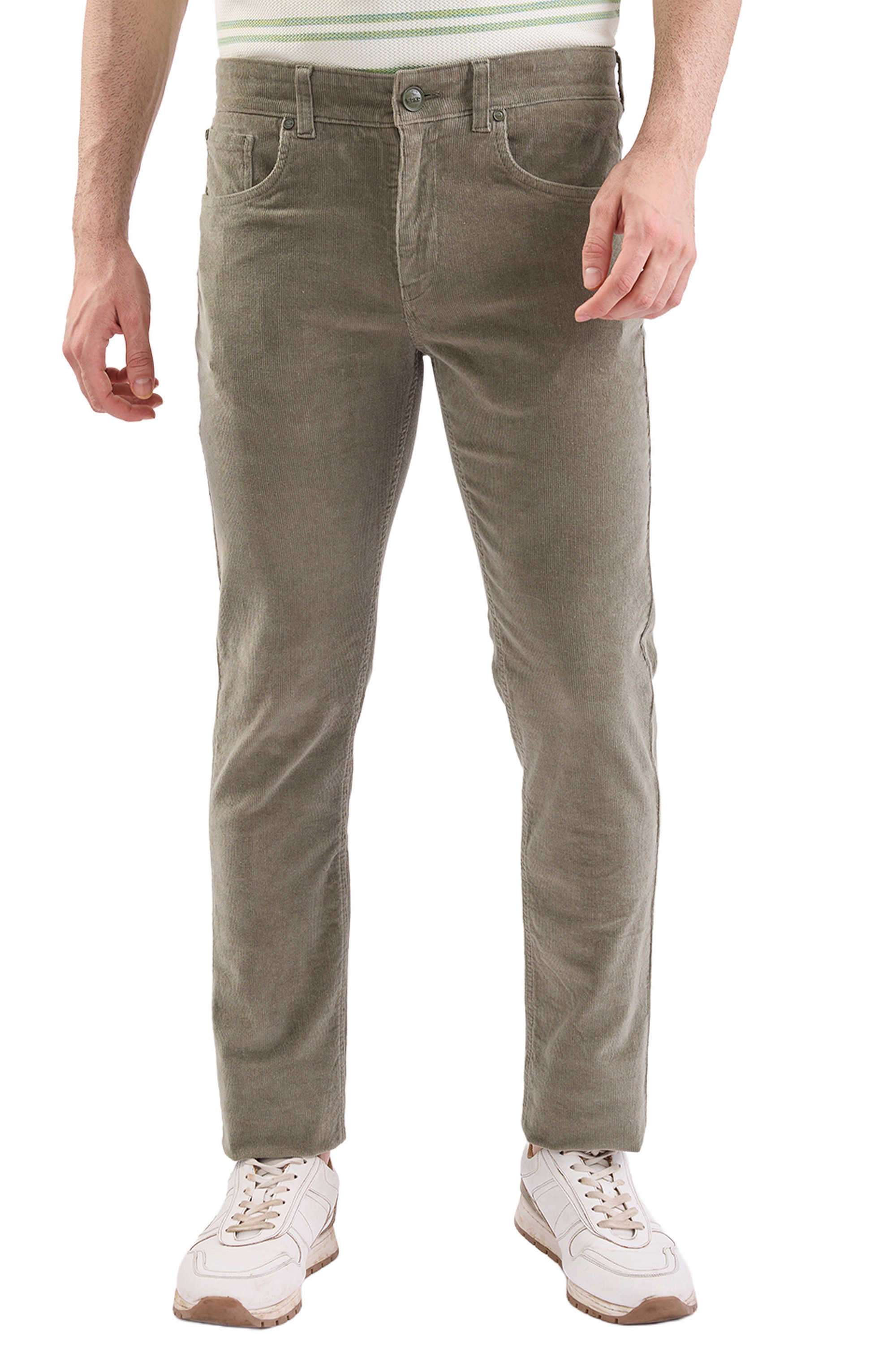 Solid-Cotton-Regular-Fit-Men-s-Casual-Trousers