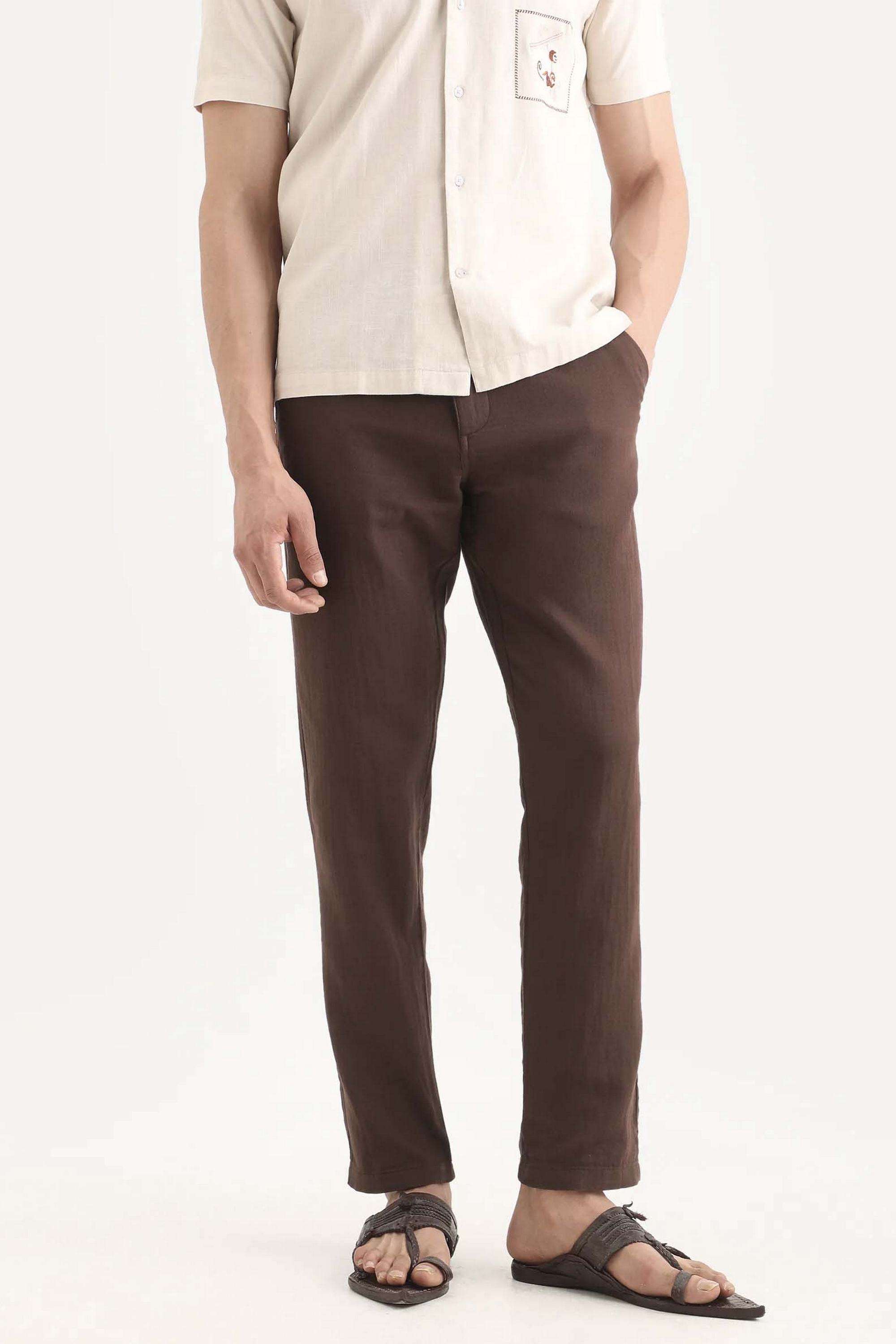 Solid-Cotton-Regular-Fit-Men-Trousers