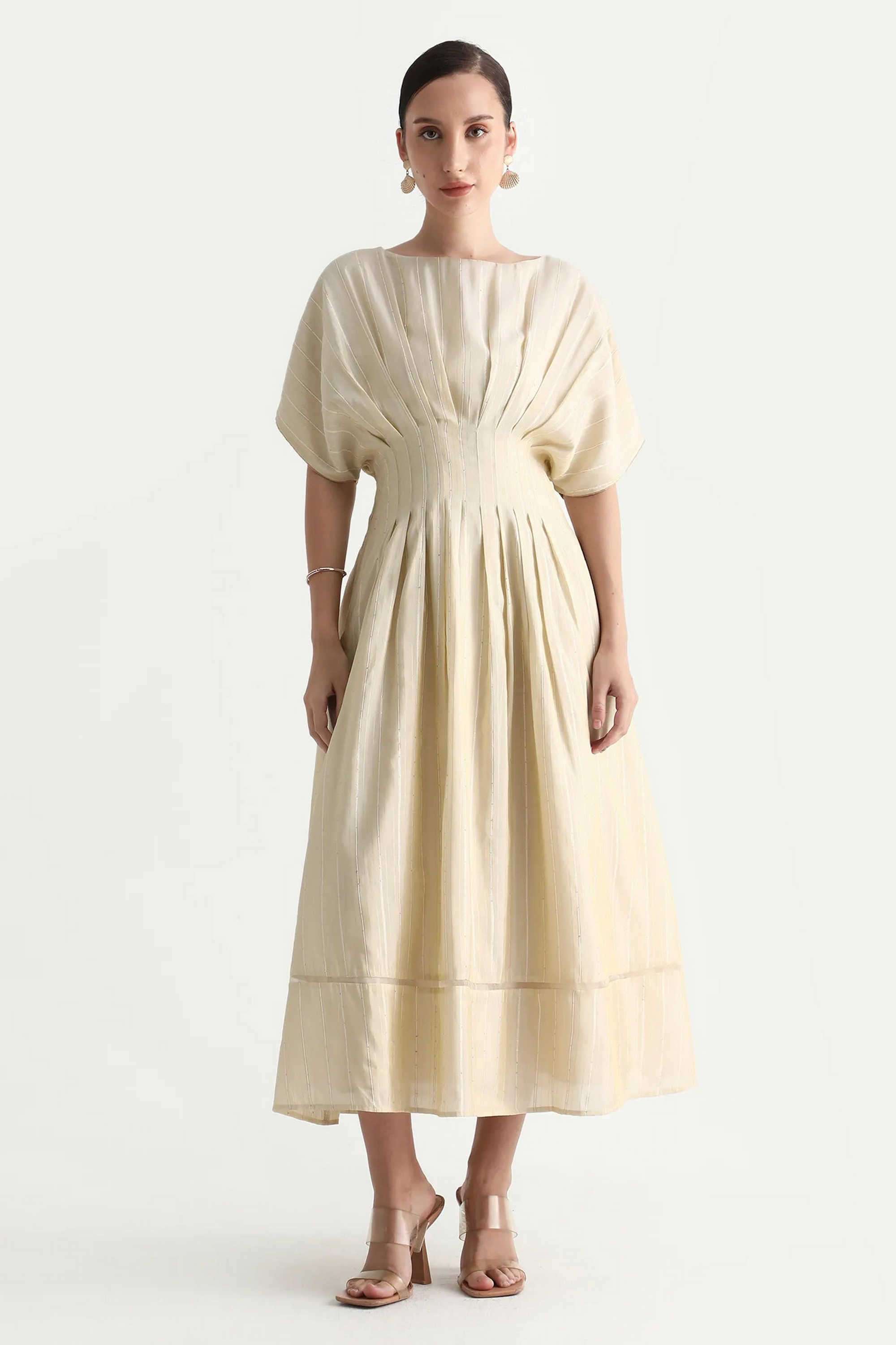 Solid-Viscose-Sweetheart-Neck-Women-s-Dress