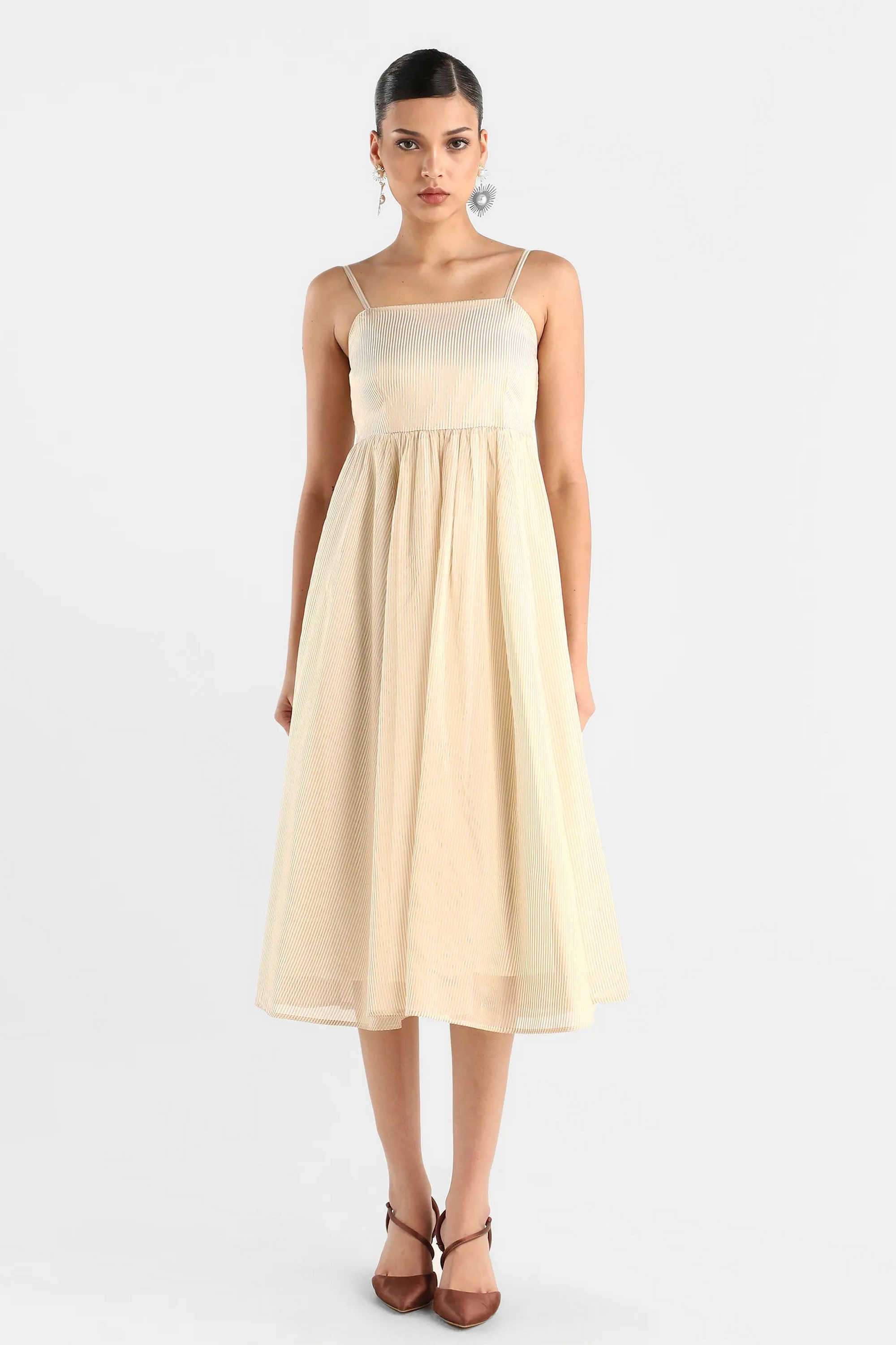 Solid-Cotton-Women-s-Dress