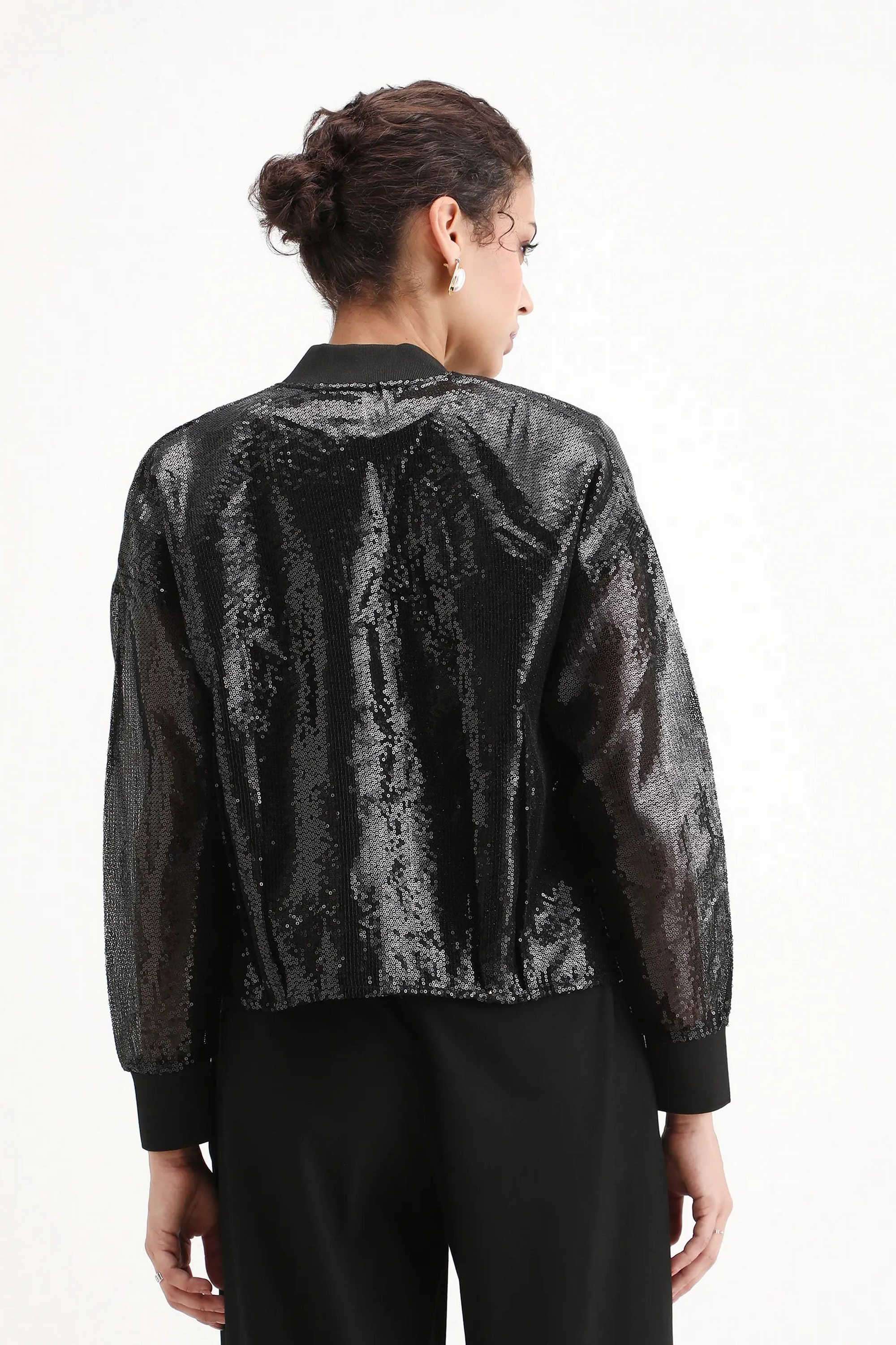Solid-Polyester-Women-s-Jacket