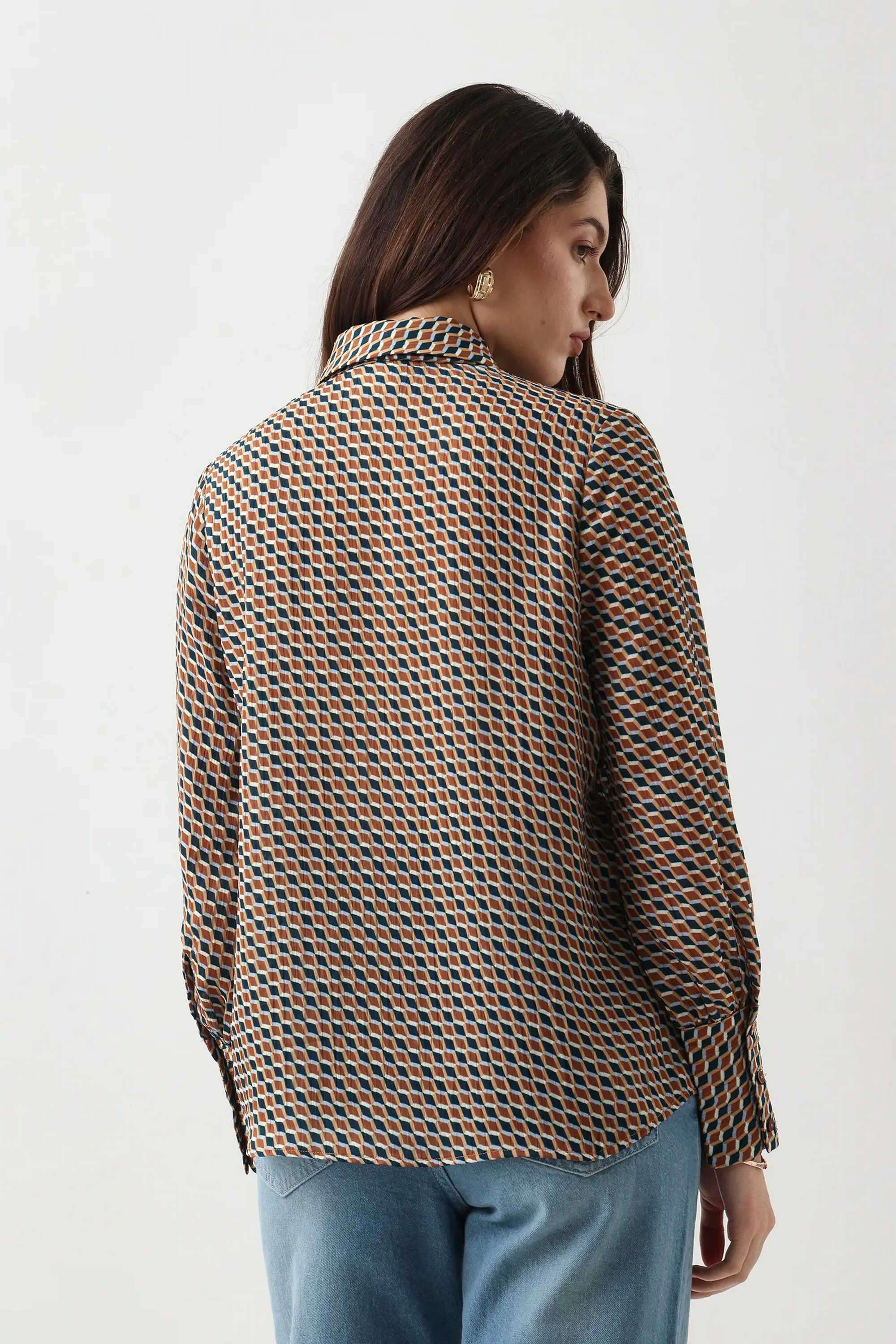 Printed-Polyester-Women-s-Shirt