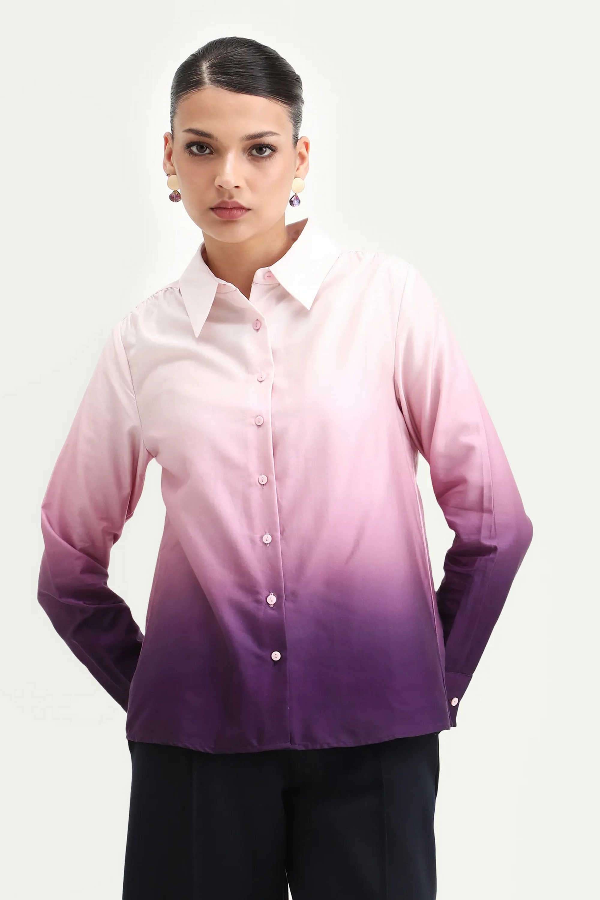 Printed-Cotton-Collared-Women-s-Shirt