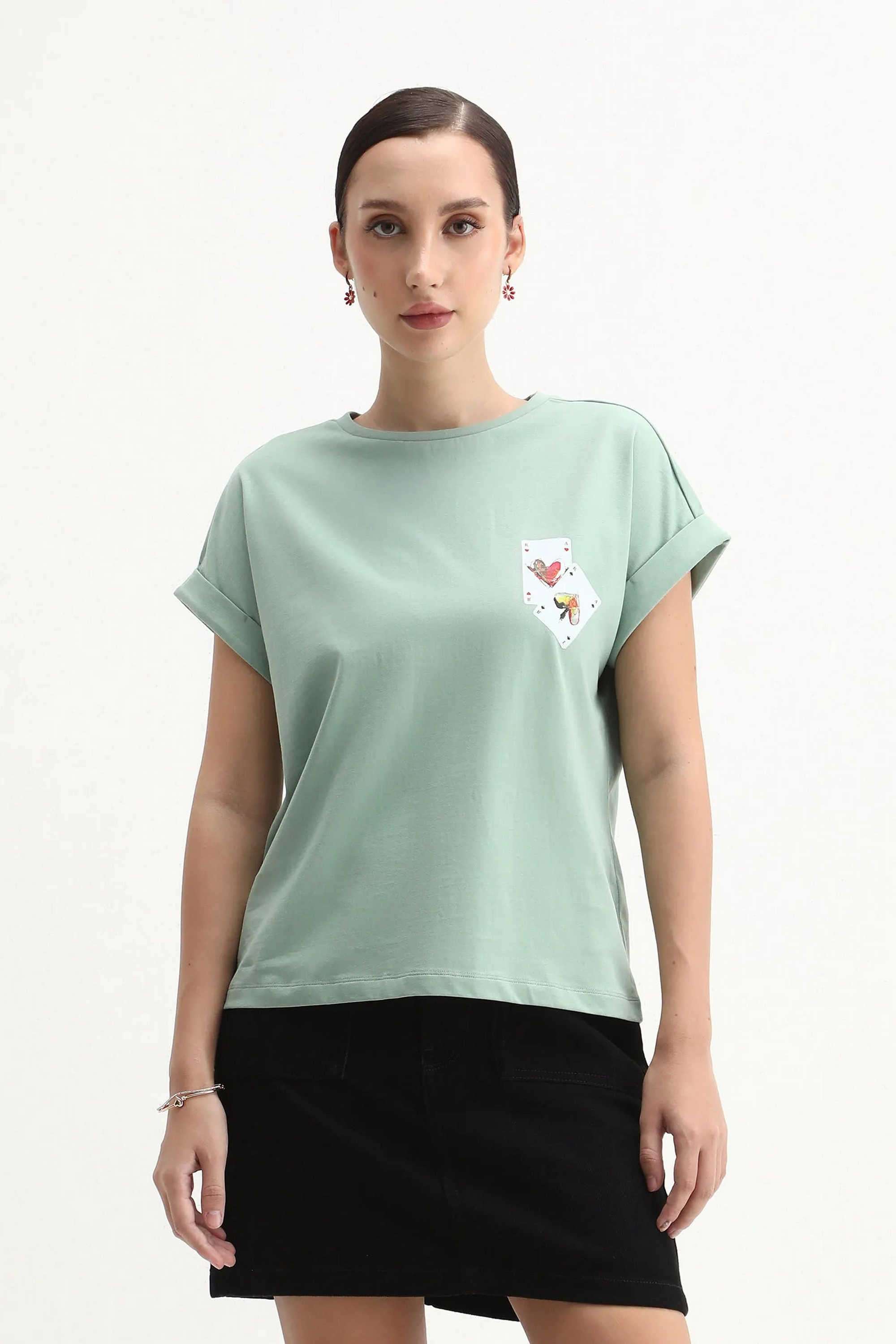 Graphic-Print-Cotton-Round-Neck-Women-s-T-Shirt