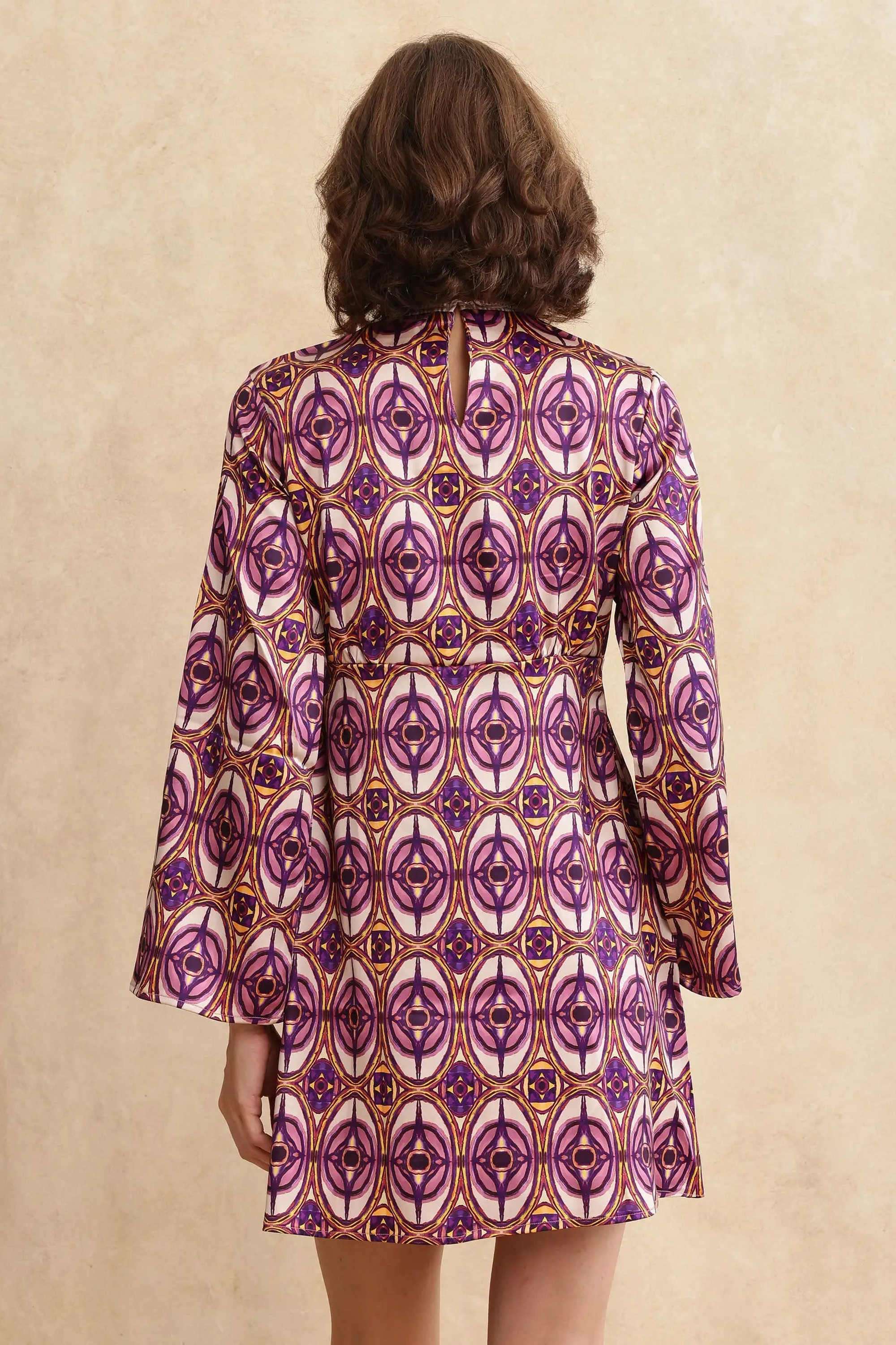 Printed-Cotton-Sweetheart-Neck-Women-s-Dress