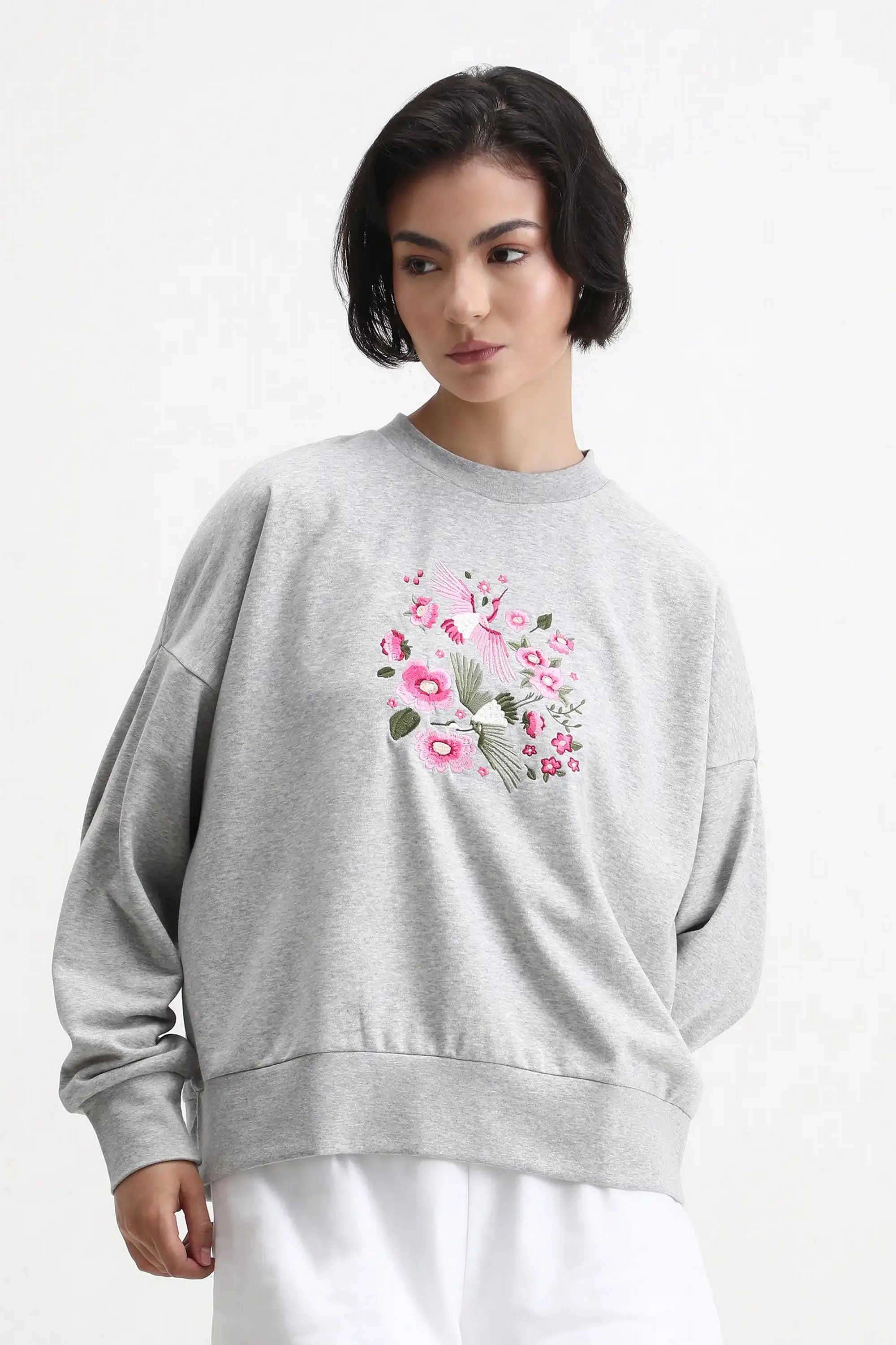 Embroidered-Cotton-Round-Neck-Women-s-Sweatshirt