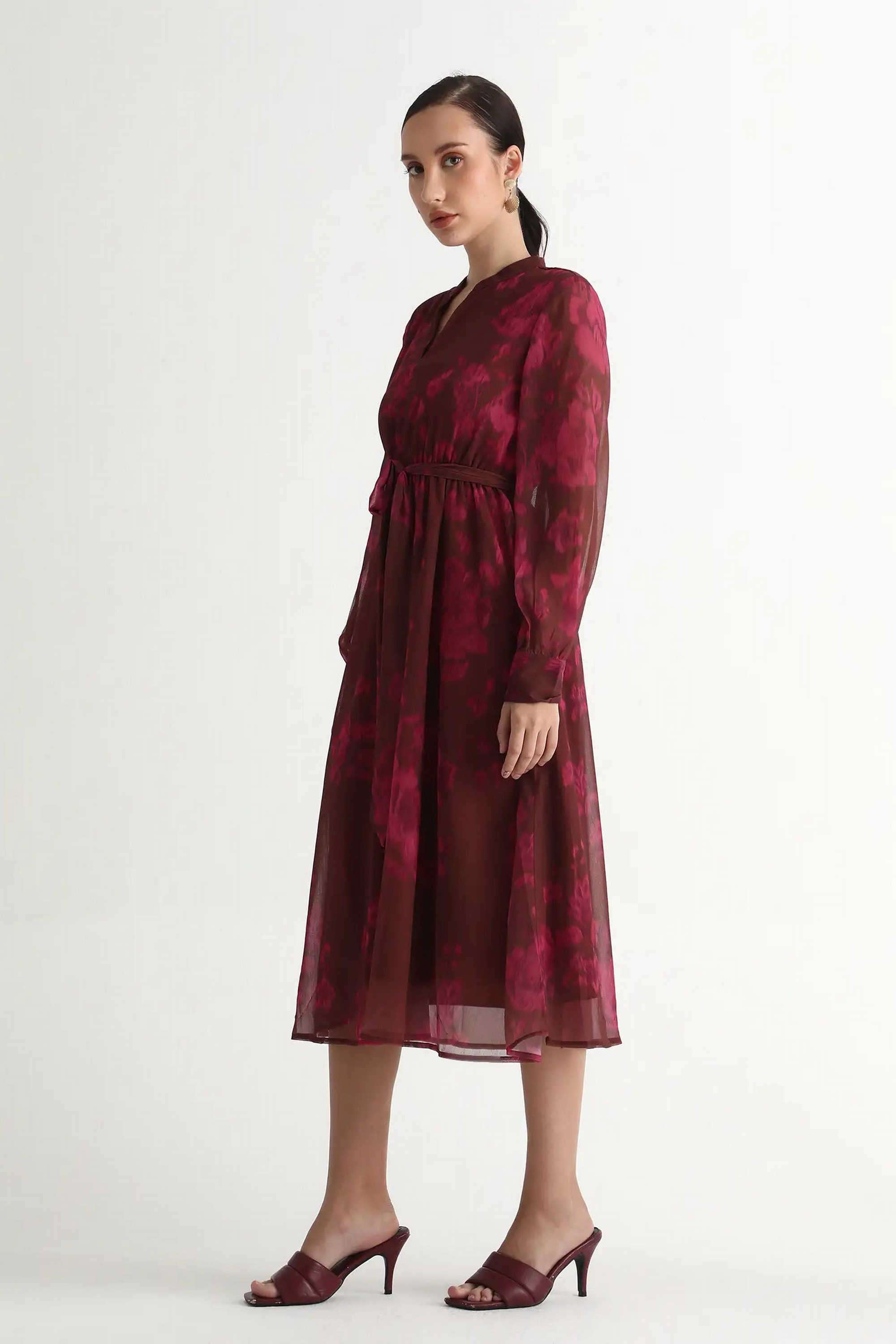 Printed-Polyester-Women-s-Dress