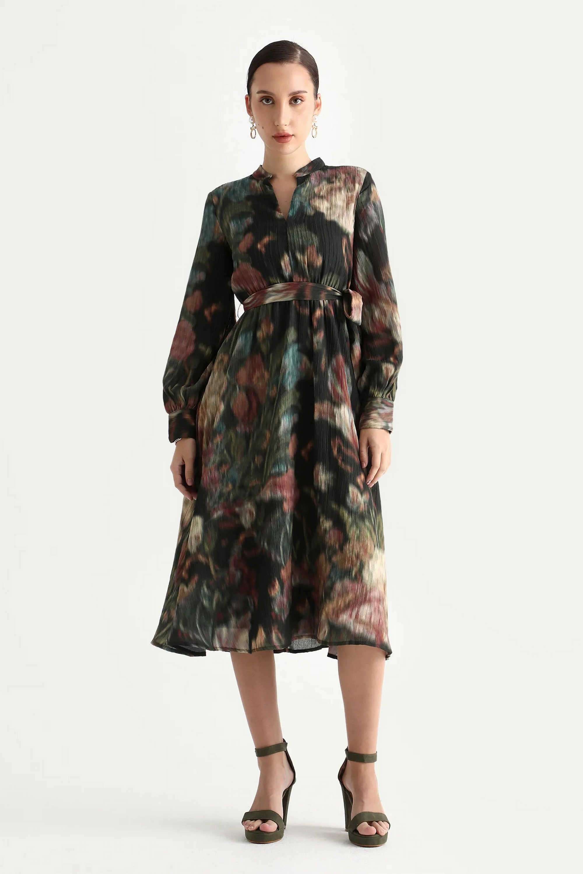 Printed-Cotton-Collared-Women-s-Dress