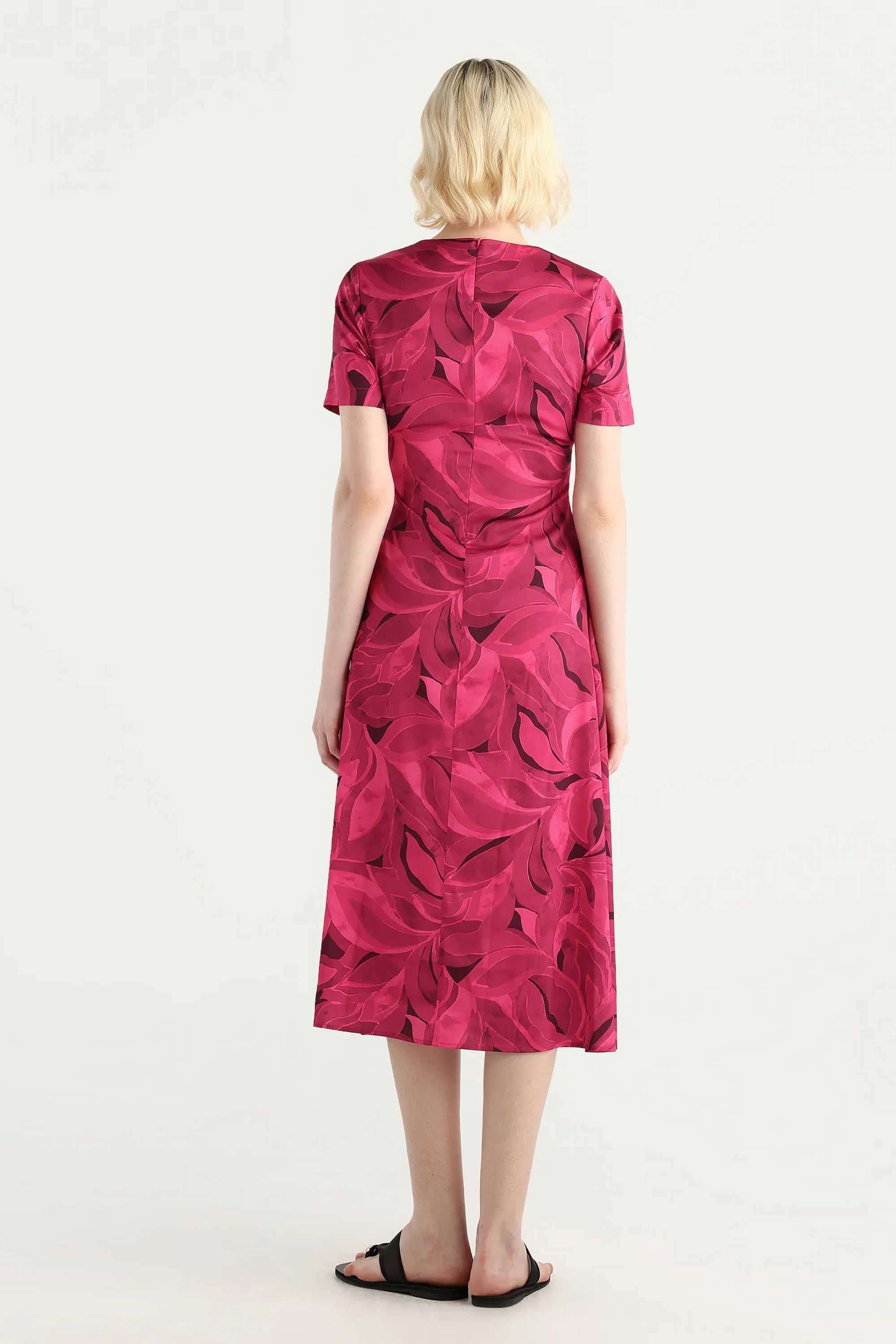 Printed-Cotton-High-Neck-Women-s-Dress