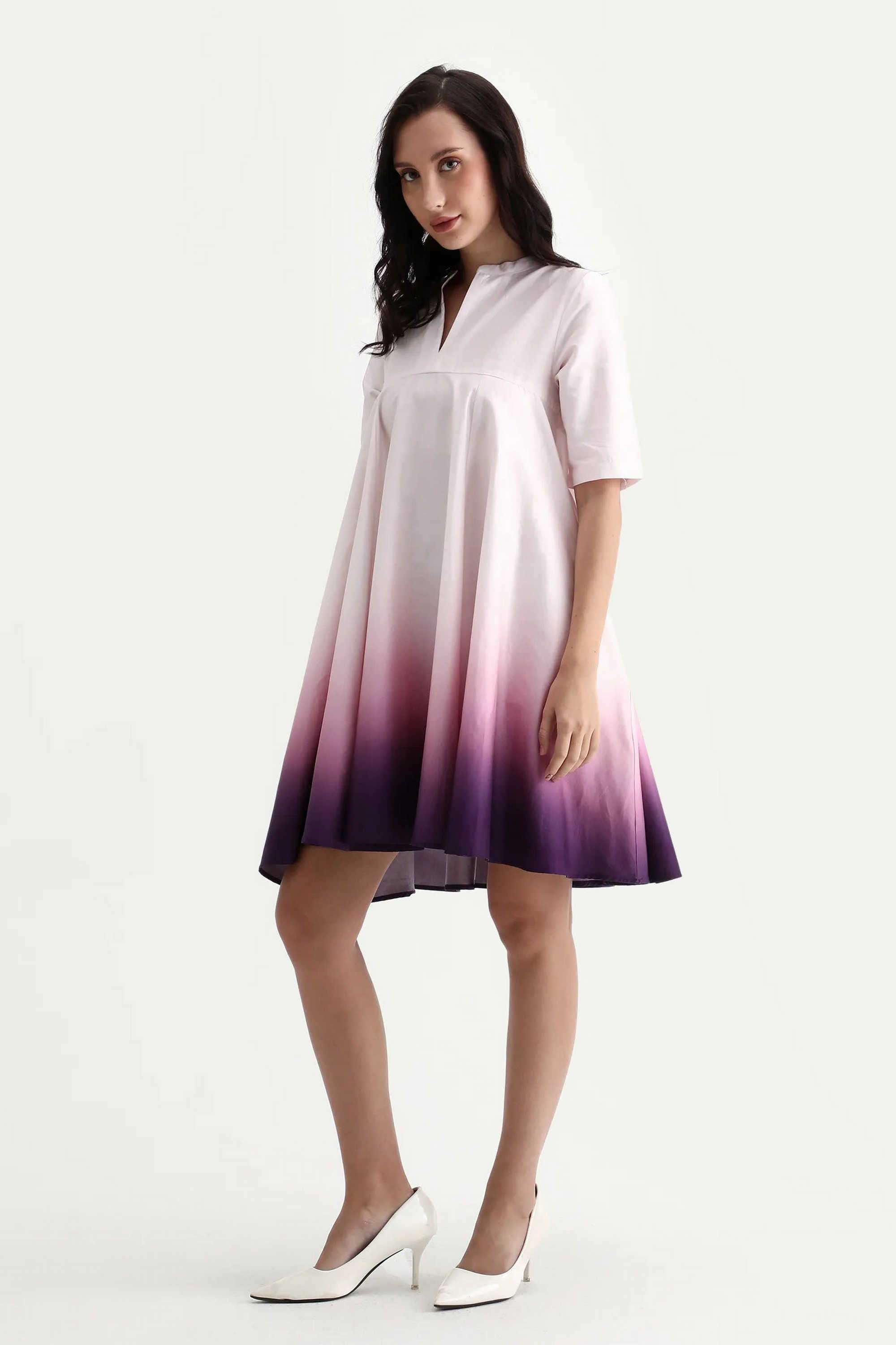 Printed-Cotton-Collared-Women-s-Dress