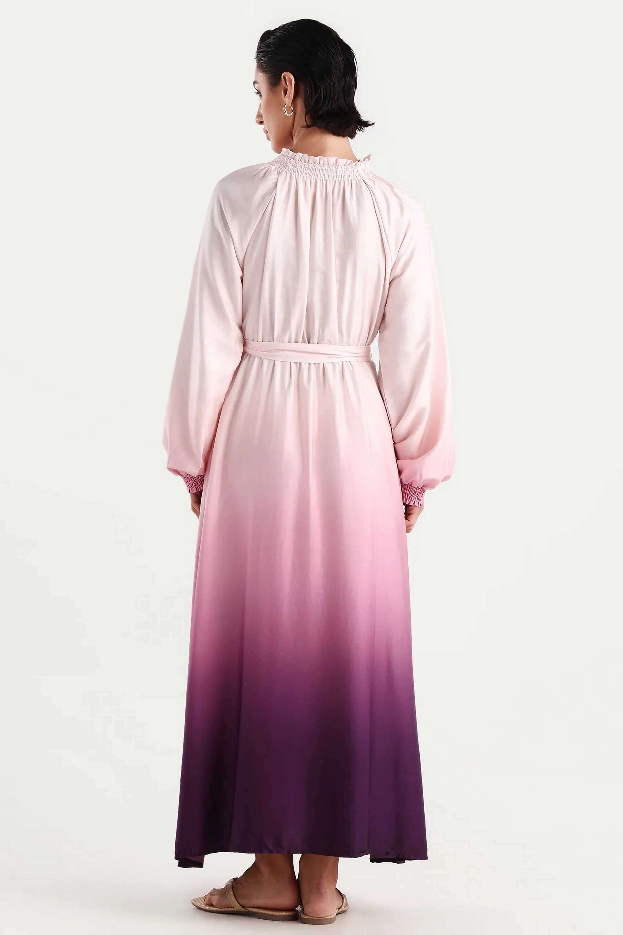 Printed-Blended-Fabric-Women-s-Dress