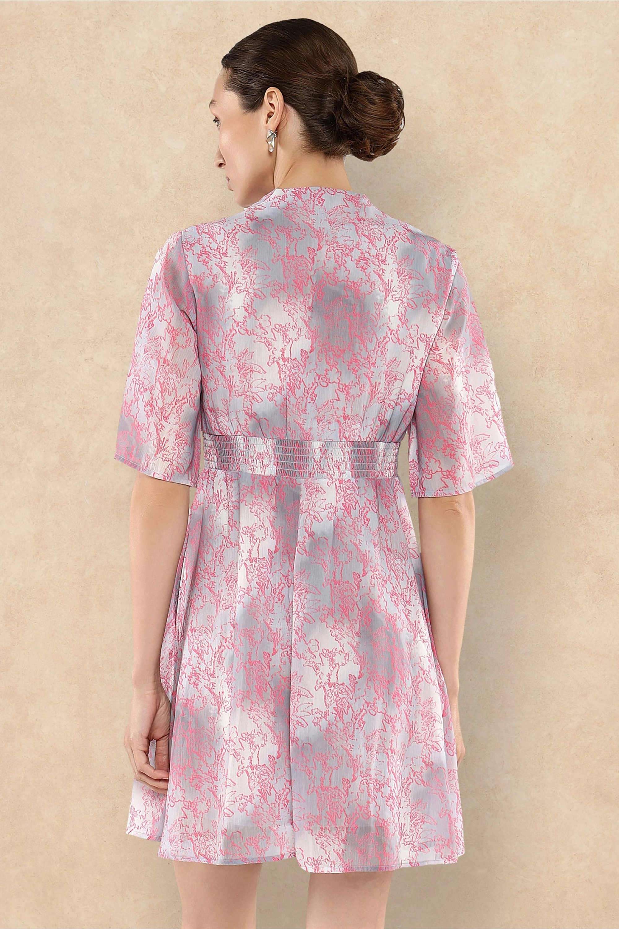 Printed-Satin-Women-s-Dress
