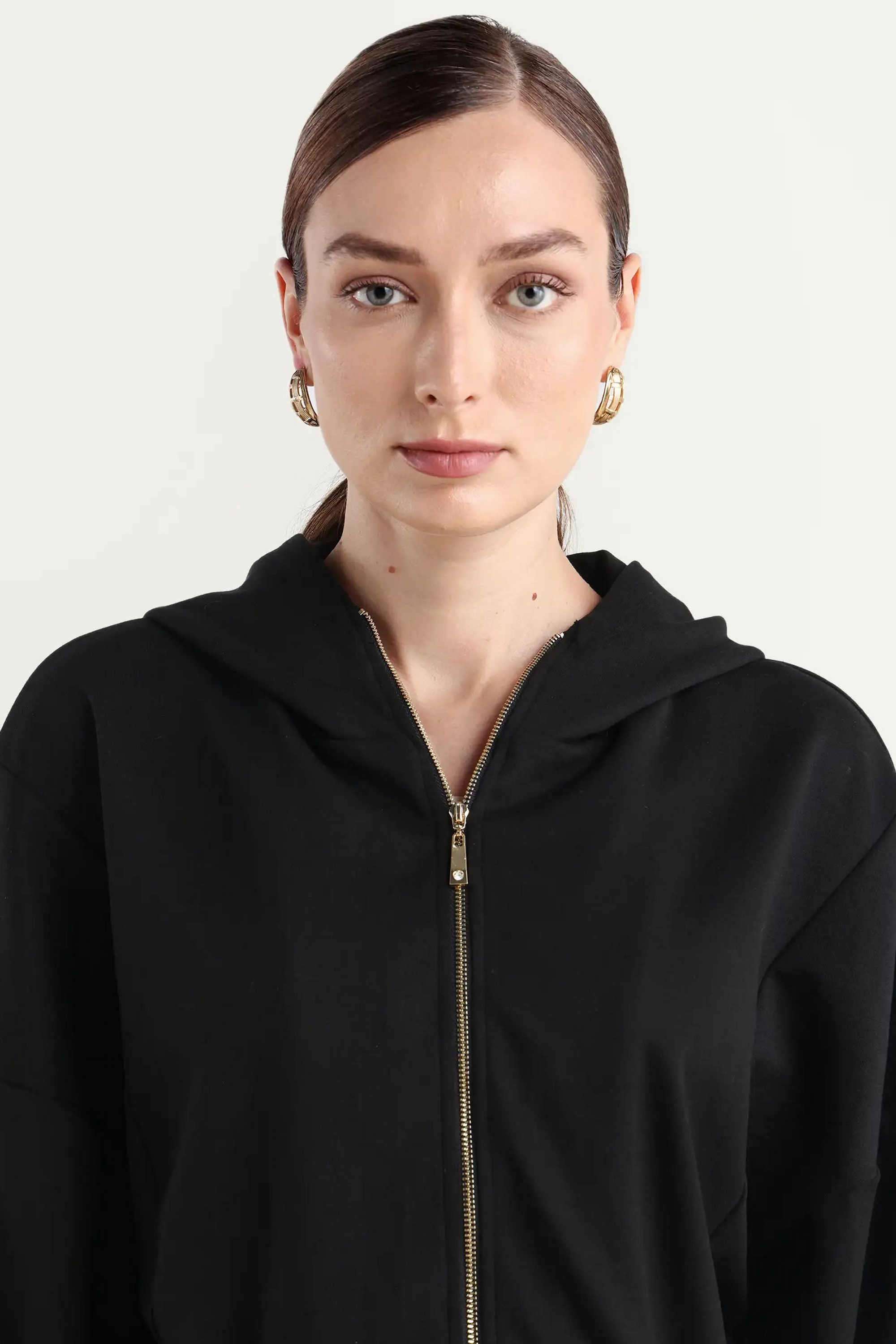 Printed-Blended-Fabric-Hooded-Women-s-Sweatshirt