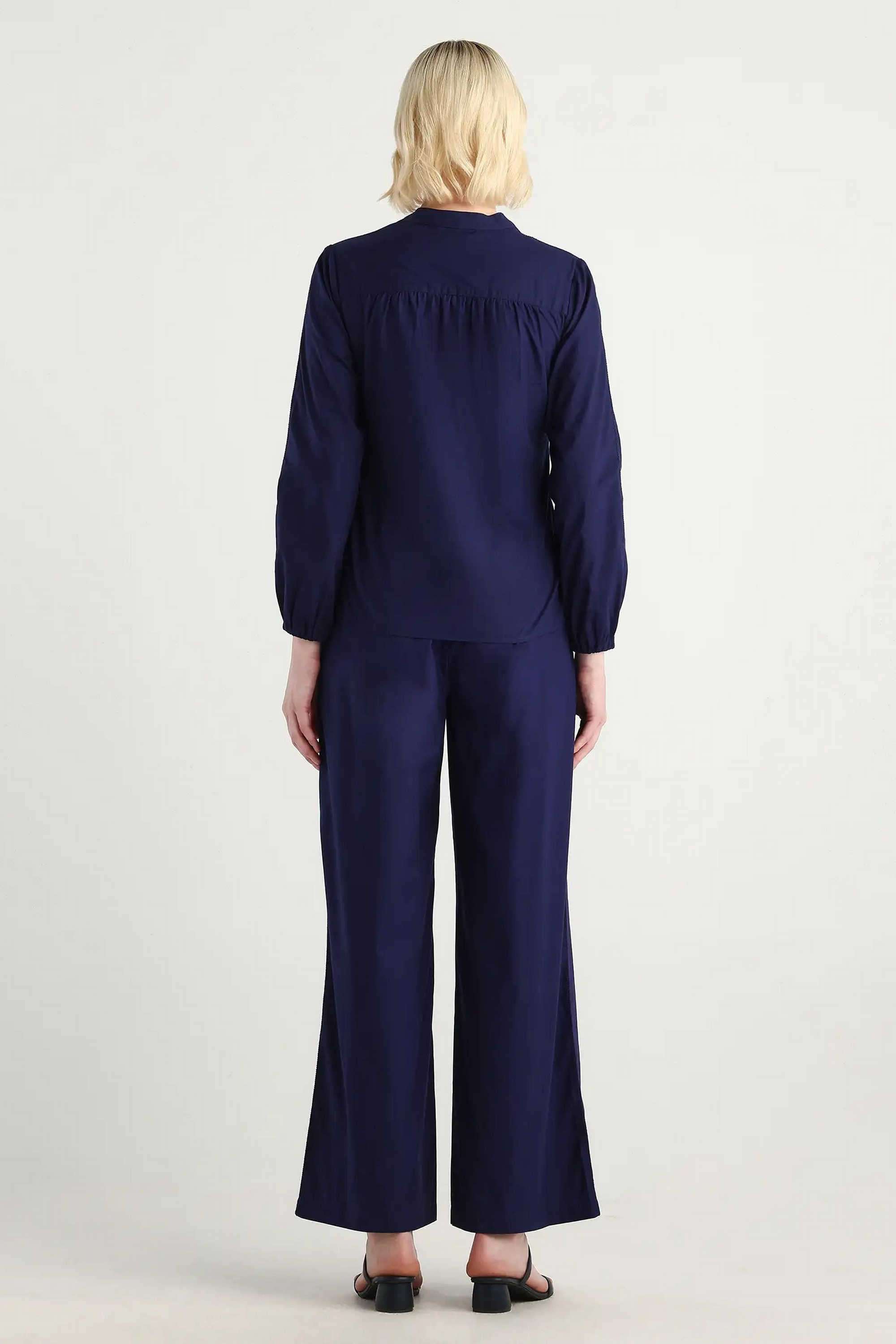 Solid-Straight-Fit-Cotton-Women-s-Casual-Wear-Trousers