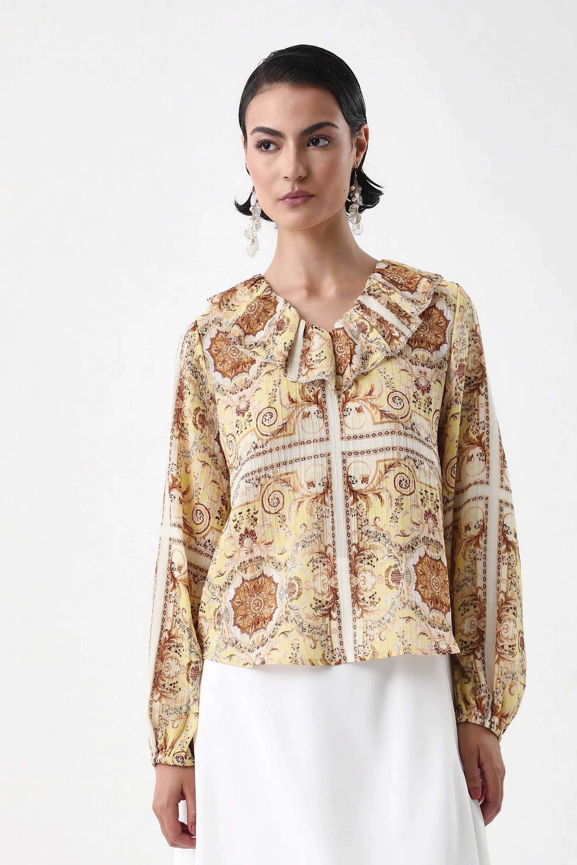 Printed-Polyester-Women-s-Top