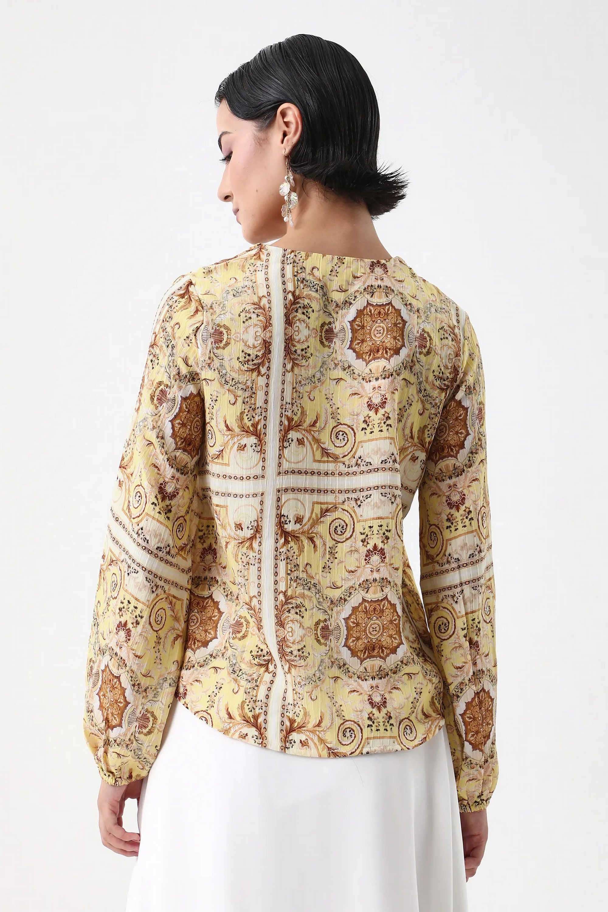 Printed-Polyester-Women-s-Top