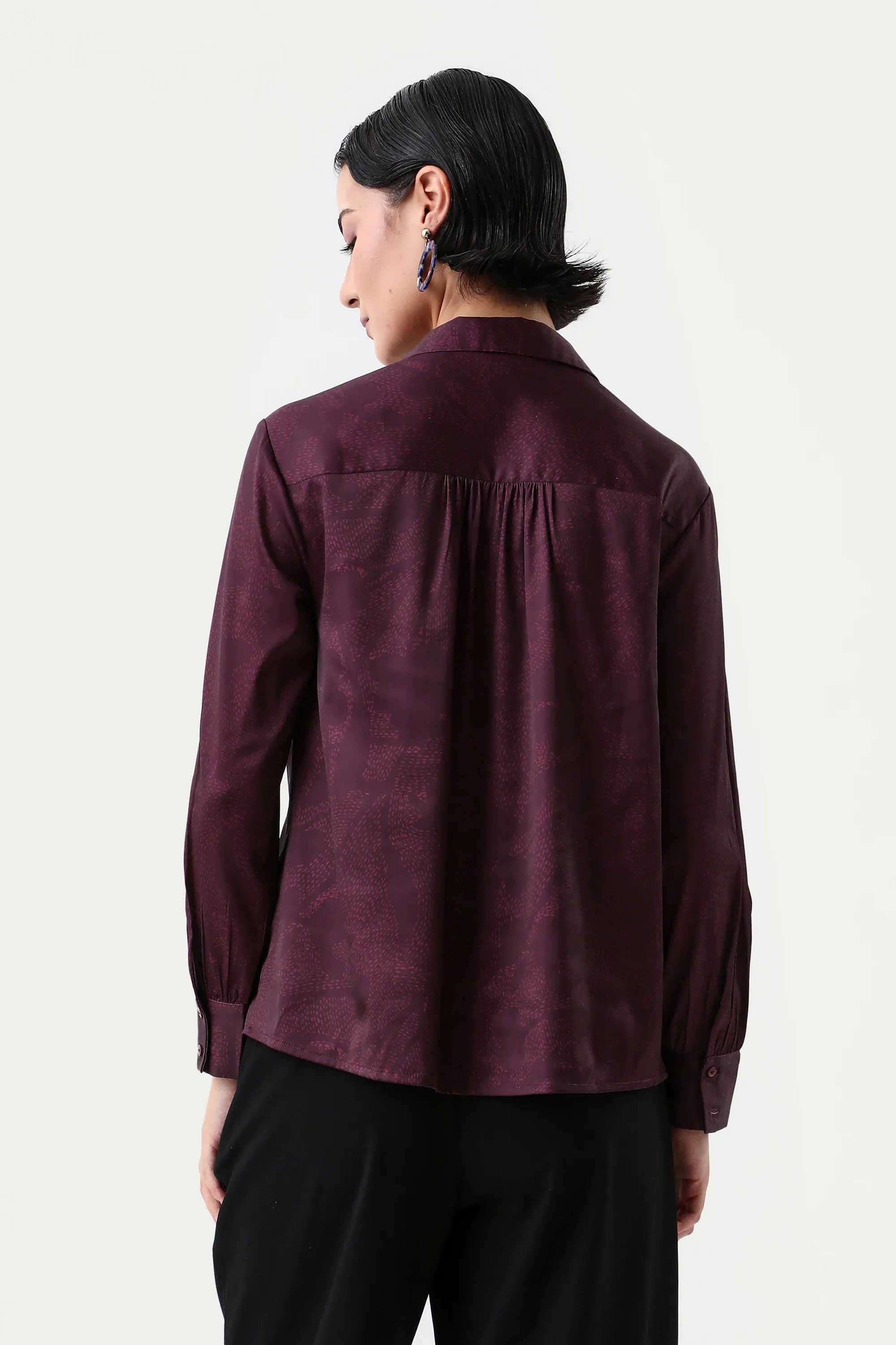 Printed-Polyester-Round-Neck-Women-s-Top