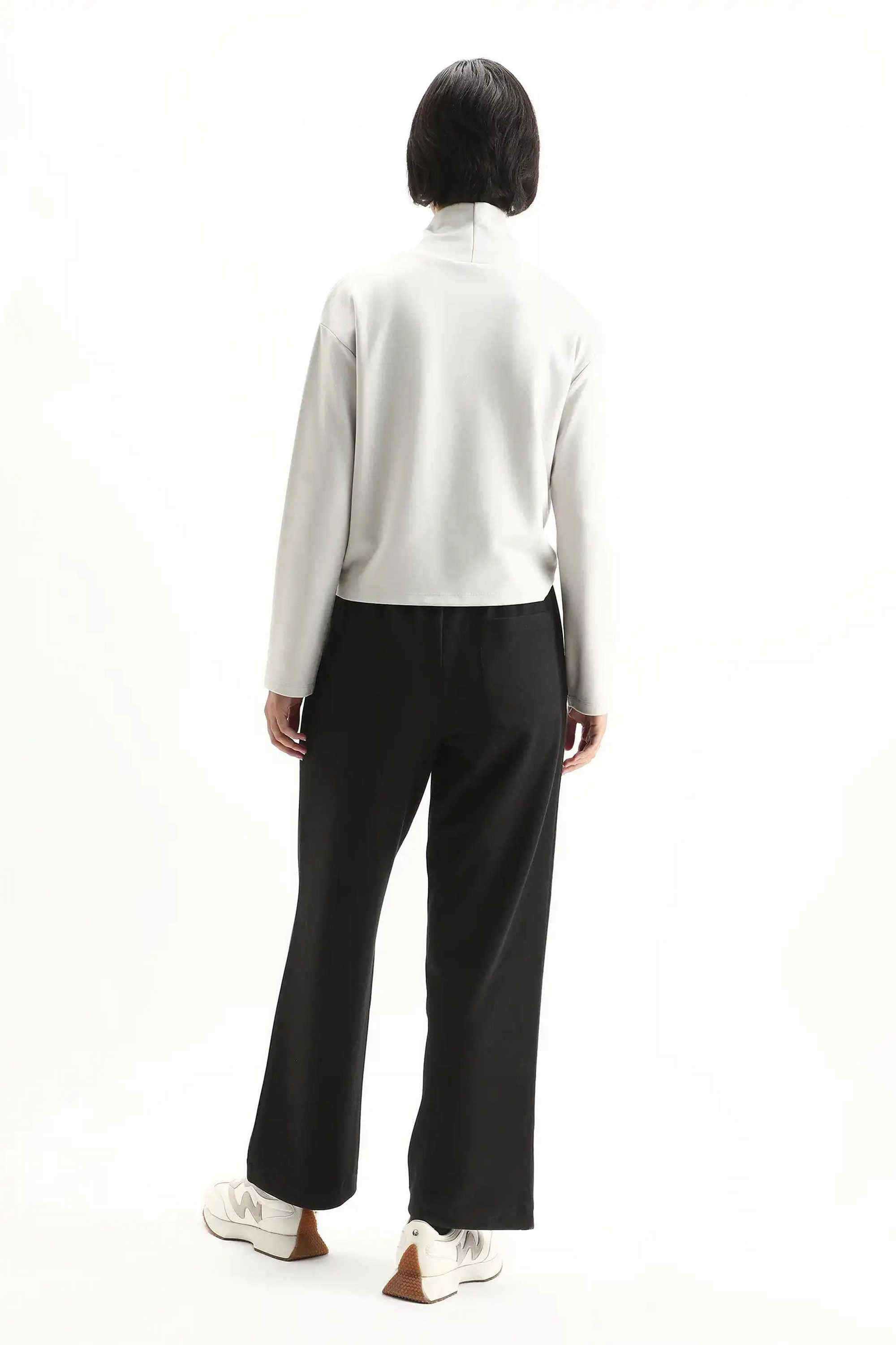 Printed-Wide-Leg-Fit-Blended-Fabric-Women-s-Casual-Wear-Track-Pants