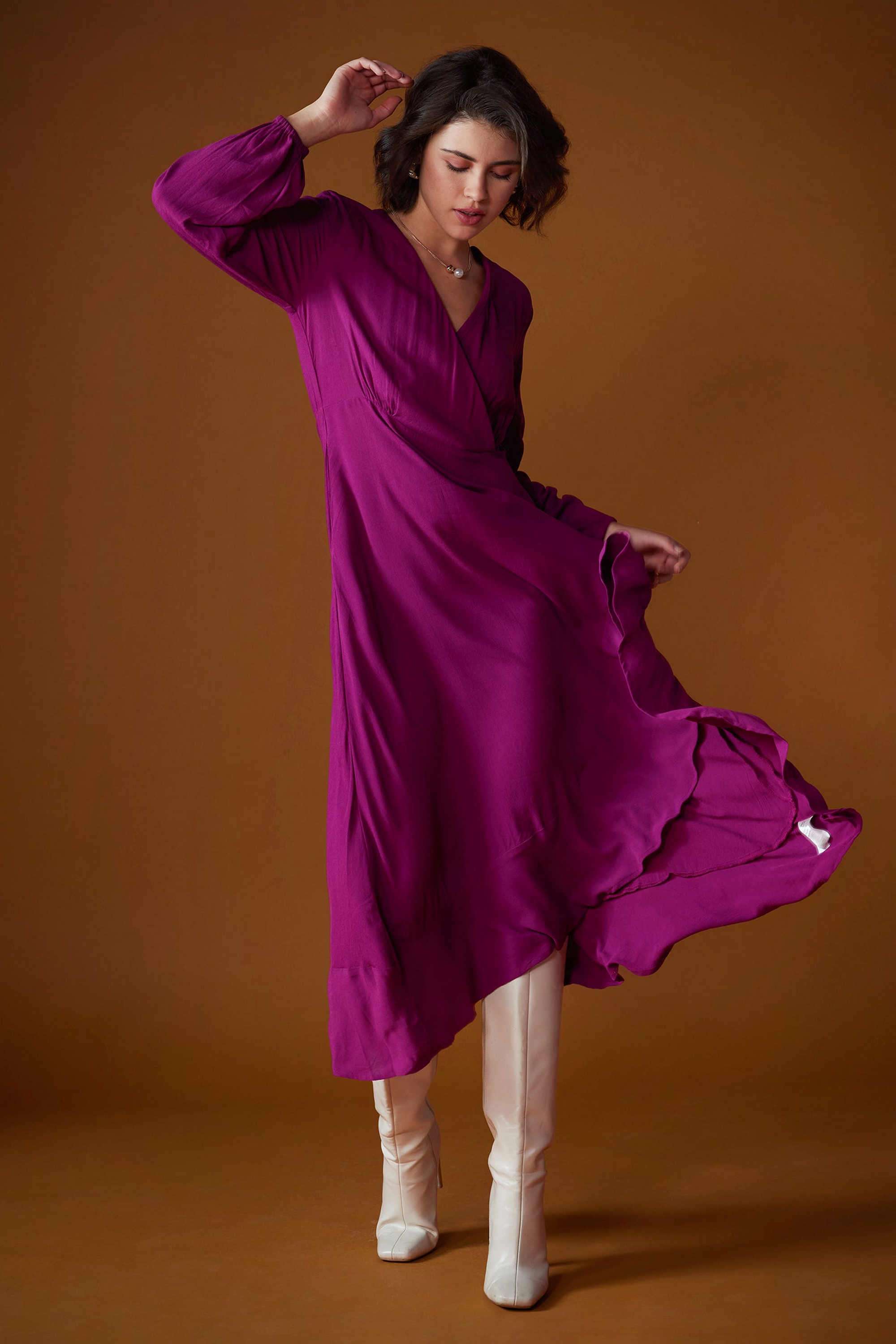 Solid-Cotton-Women-s-Dress